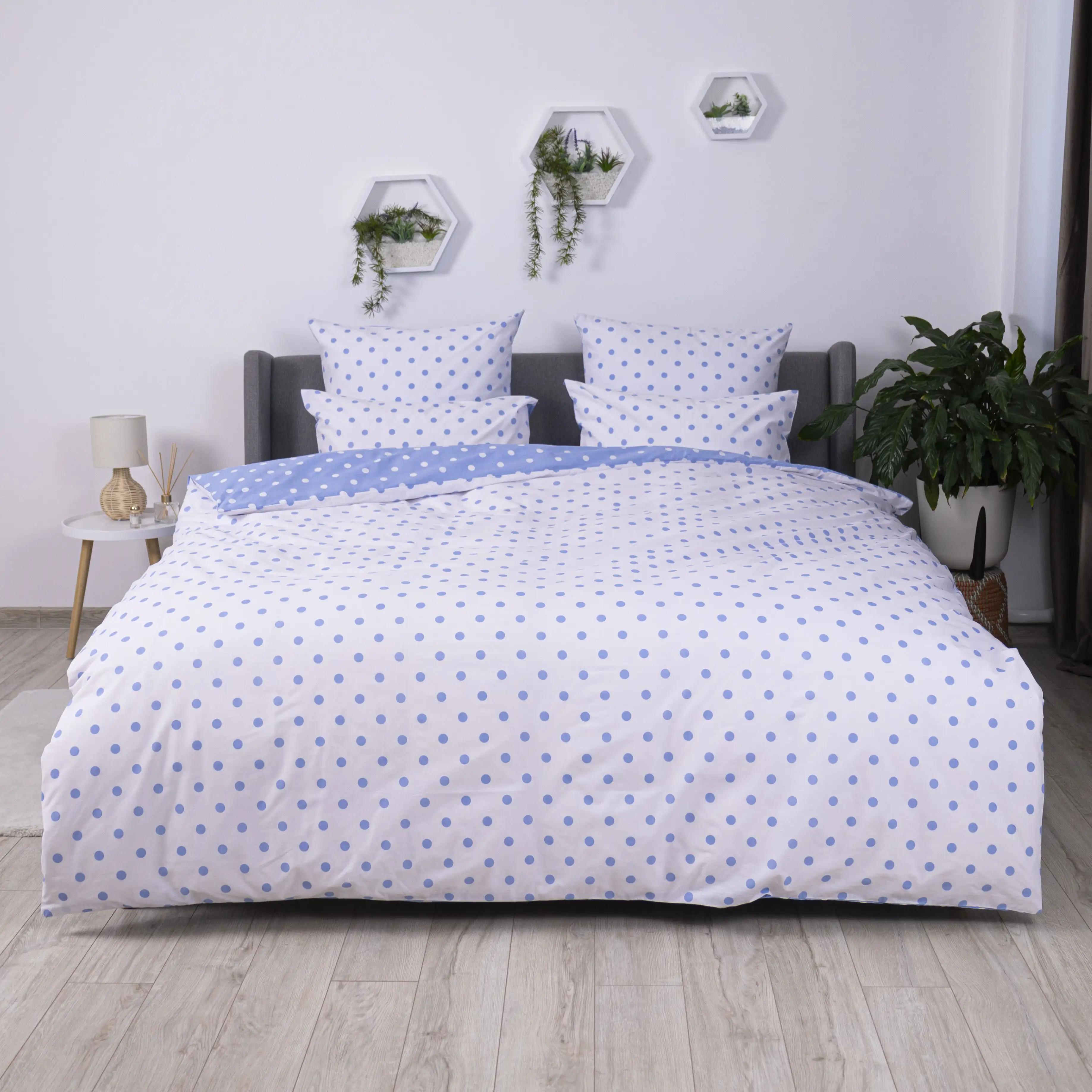 Постельное белье ТЕП "Happy Sleep" Light Blue Dots, 50x70, полуторное - Фото 2
