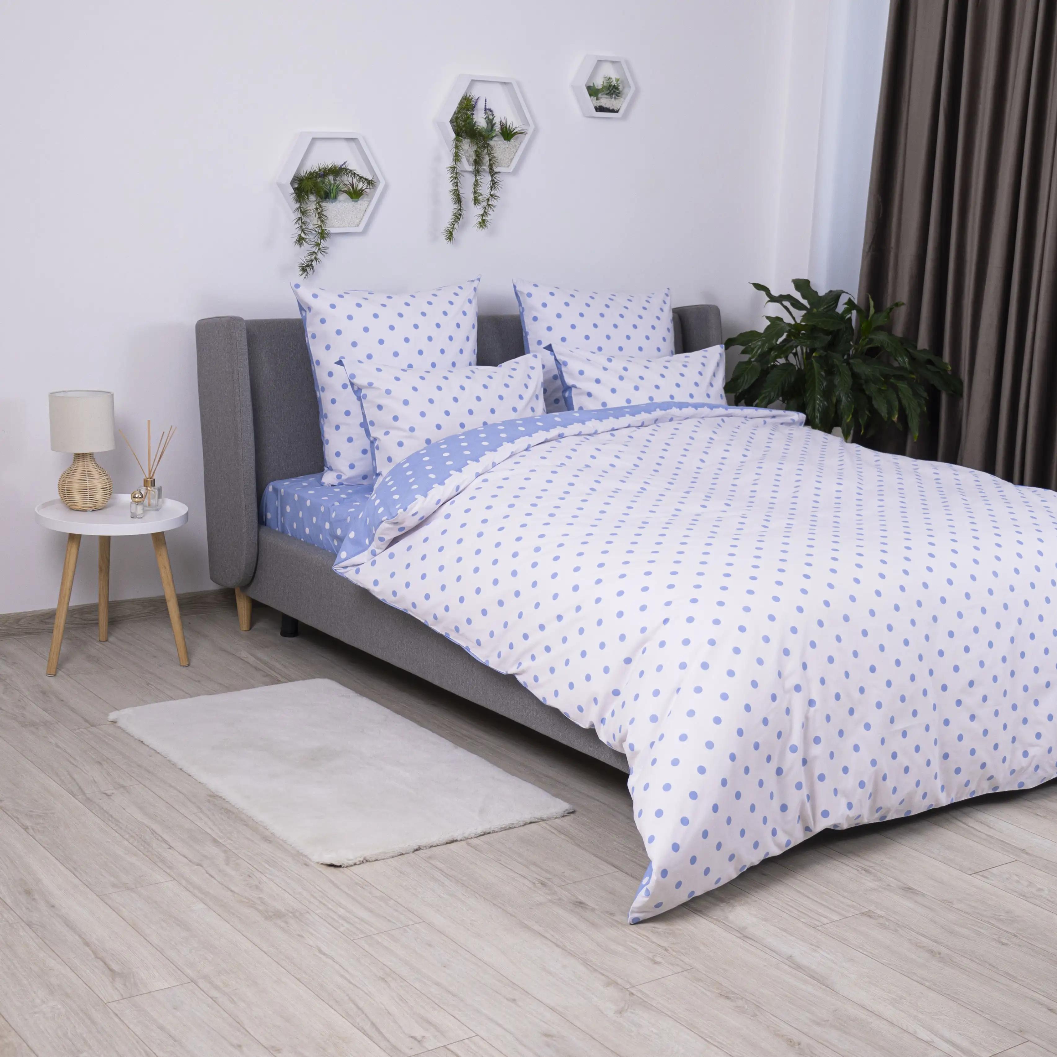 Постельное белье ТЕП "Happy Sleep" Light Blue Dots, 50x70, полуторное - Фото 3