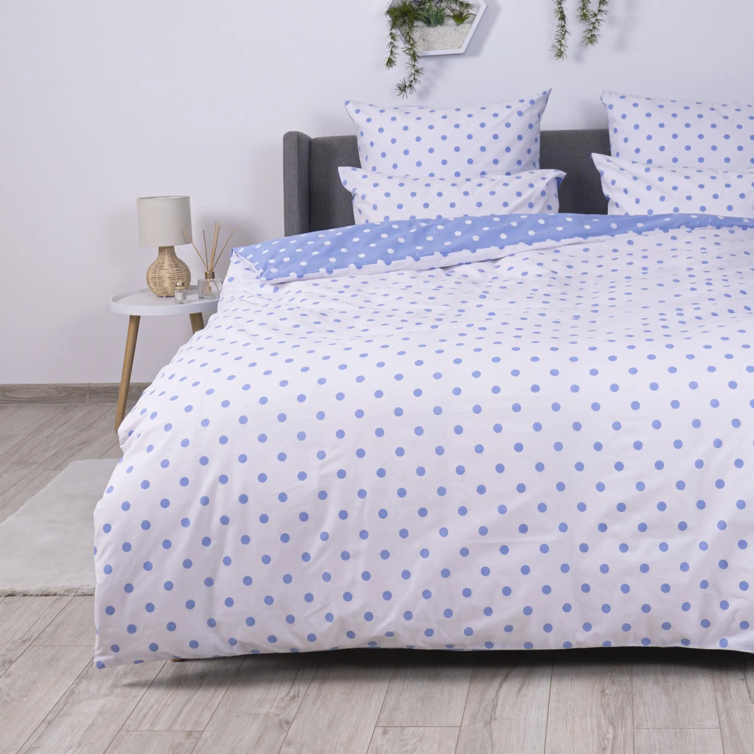 Постельное белье ТЕП "Happy Sleep" Light Blue Dots, 50x70, полуторное - Фото 6