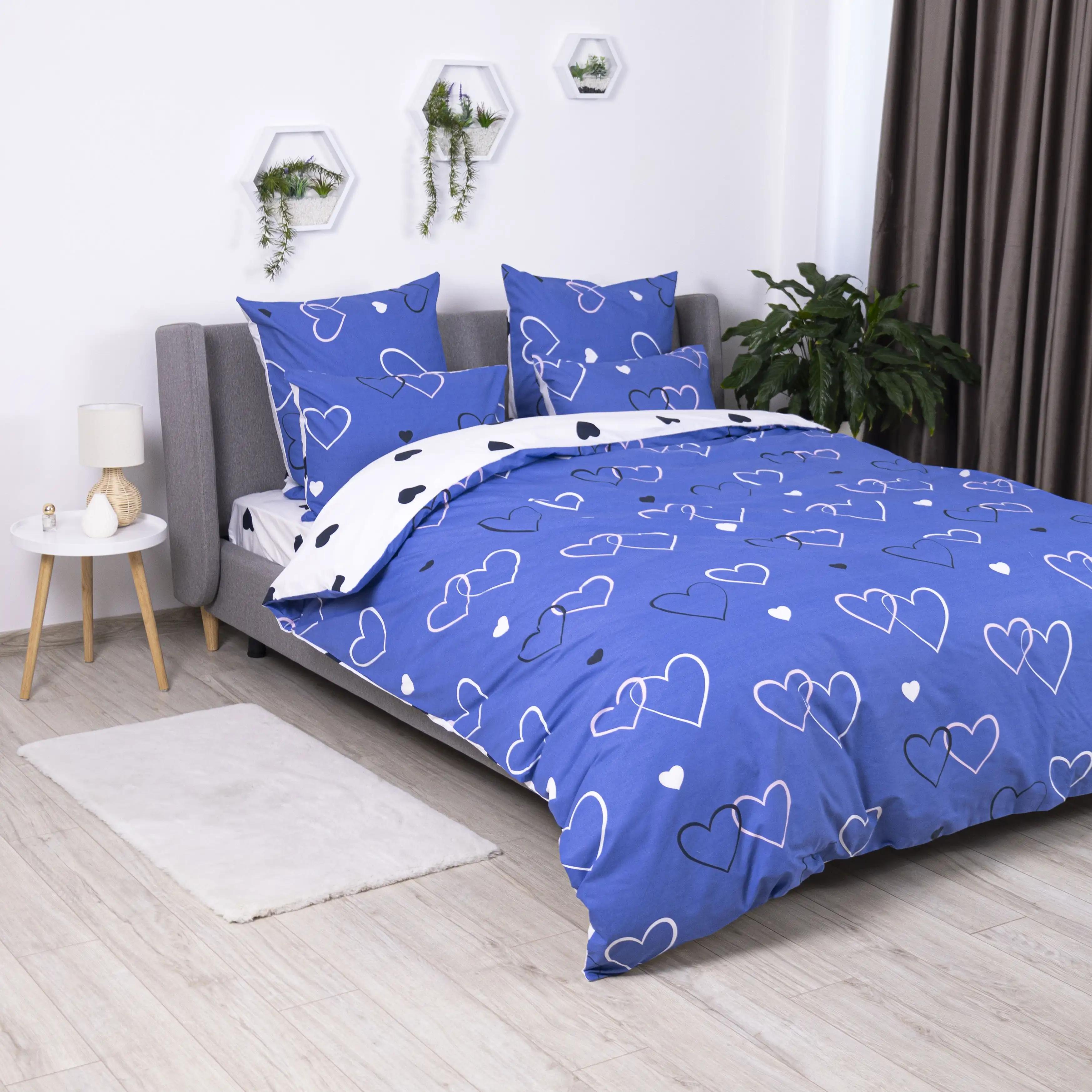 Постільна білизна ТЕП "Happy Sleep" Navy Blue Love, 50x70, полуторна - Фото 3