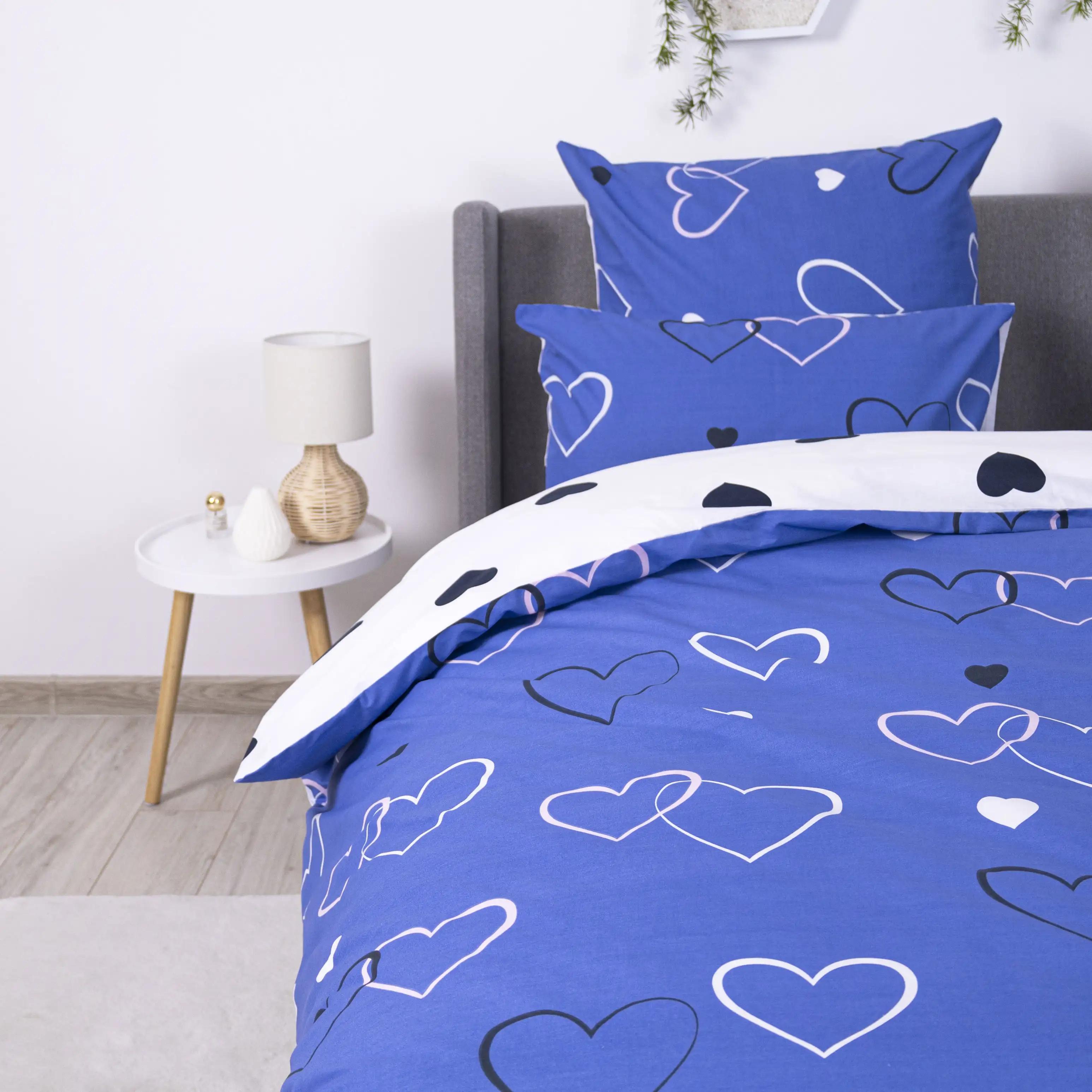 Постільна білизна ТЕП "Happy Sleep" Navy Blue Love, 50x70, полуторна - Фото 5