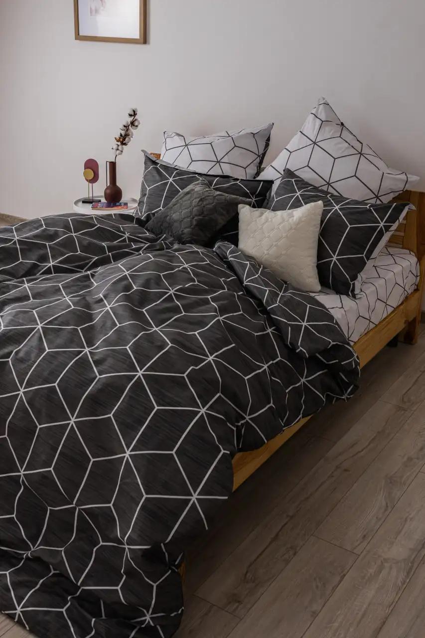 Комплект постільної білизни "ТЕП" 362 Cube, євро - Фото 5