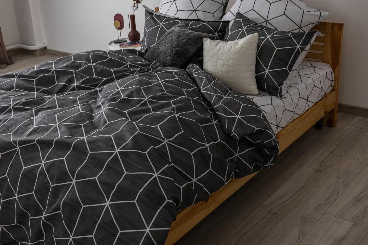 Комплект постільної білизни "ТЕП" 362 Cube, євро - Фото 4