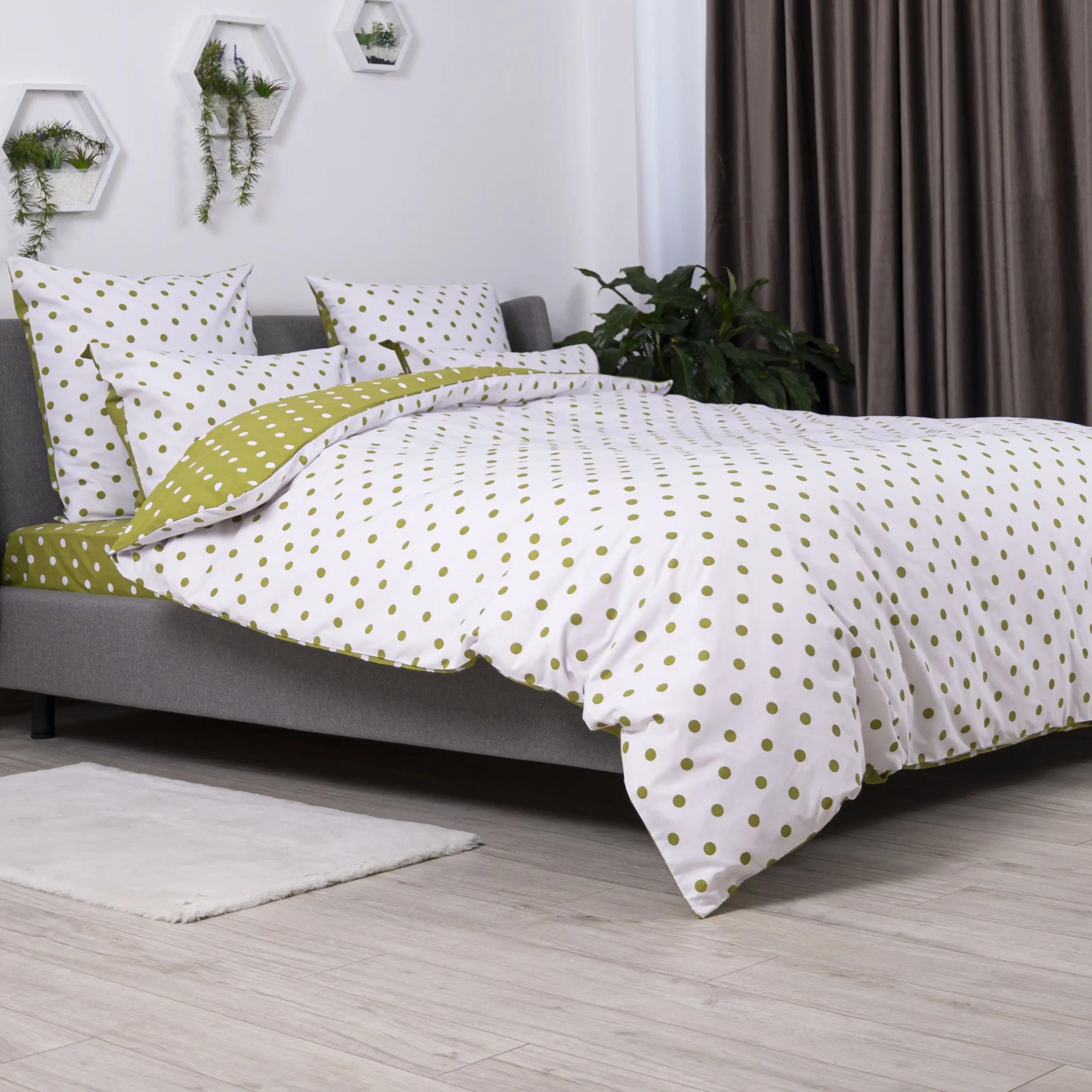 Bedding Set "TEP" Olive Dots, 70x70, family - Photo 4