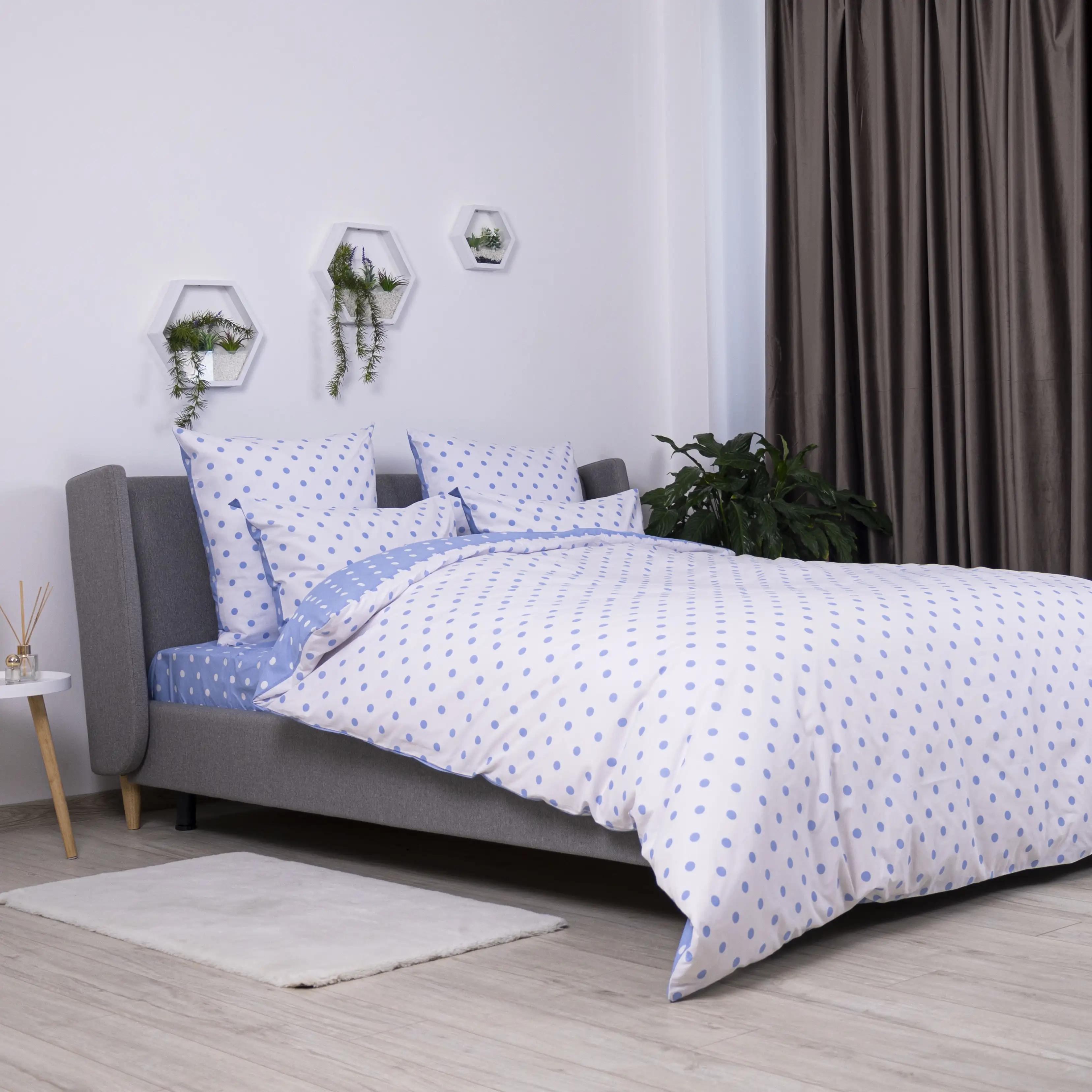 Bedding Set "TEP" Light Blue Dots, 70x70, family - Photo 4