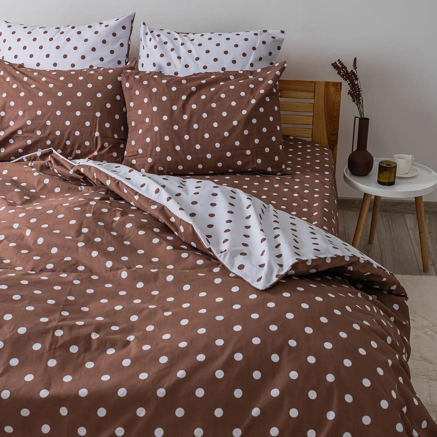Bed Linen Set "TEP" Cappuccino Dots, one and a half - Photo 3
