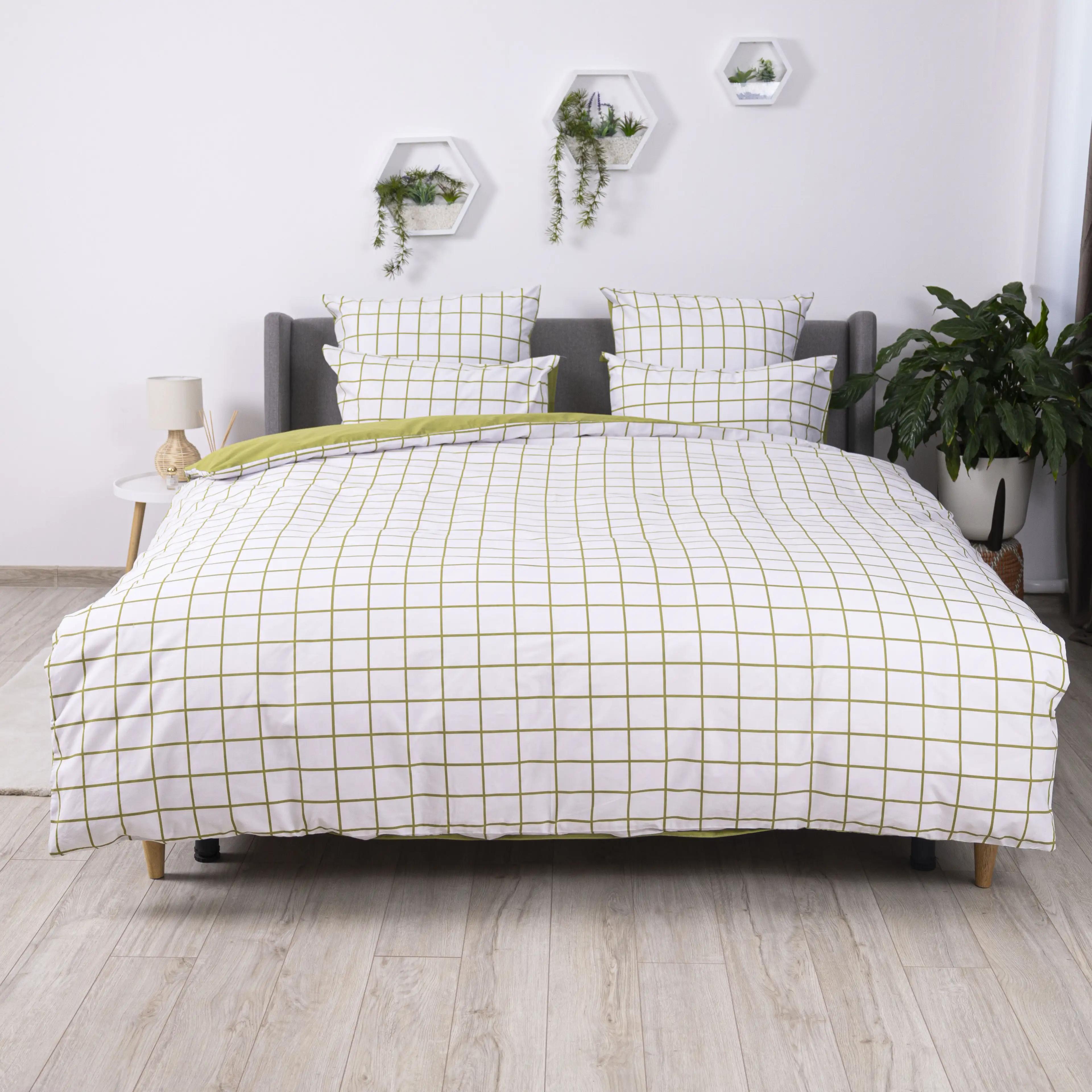 Bedding Set "TEP" Olive Check, 70x70, two-bedroom - Photo 2