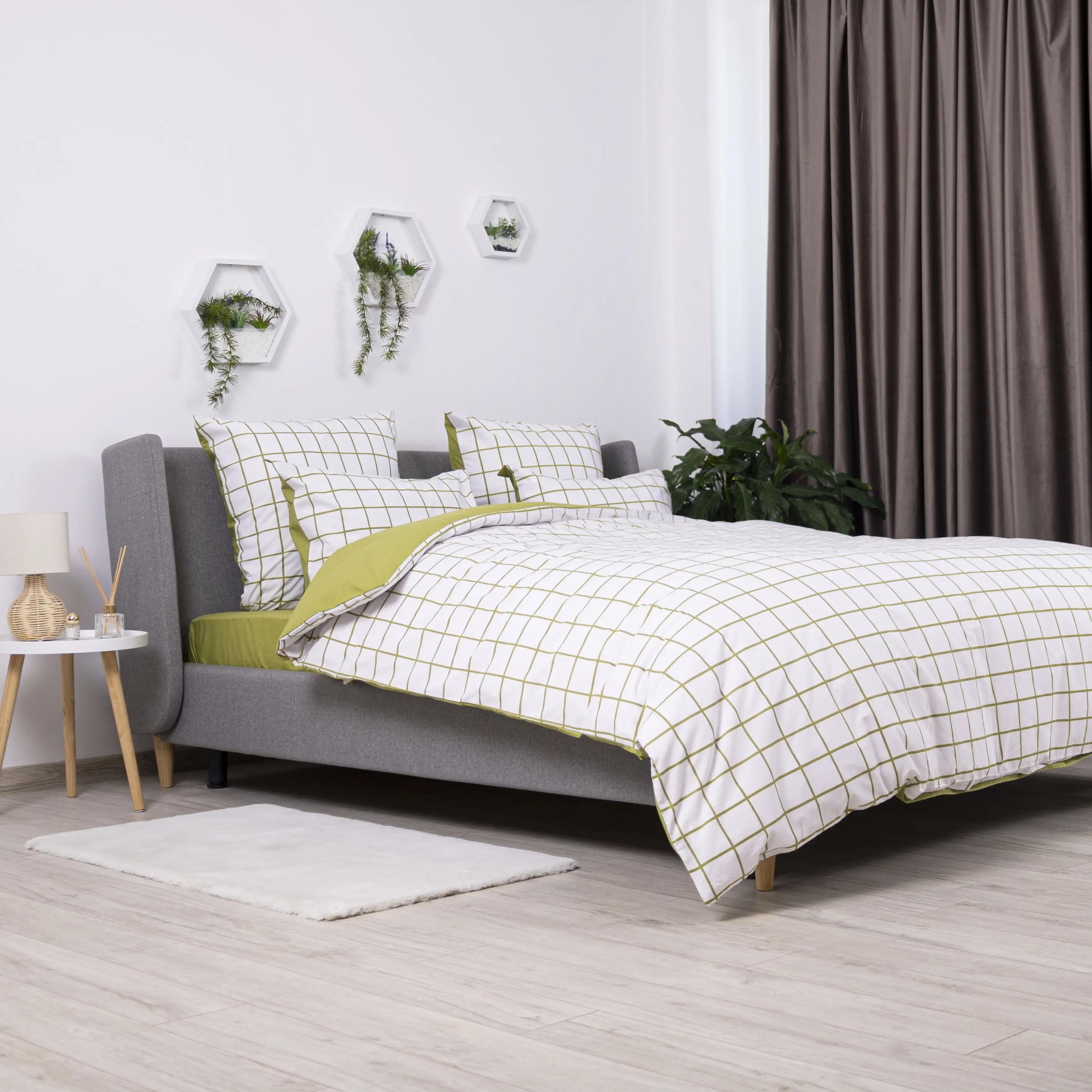 Bedding Set "TEP" Olive Check, 70x70, two-bedroom - Photo 4