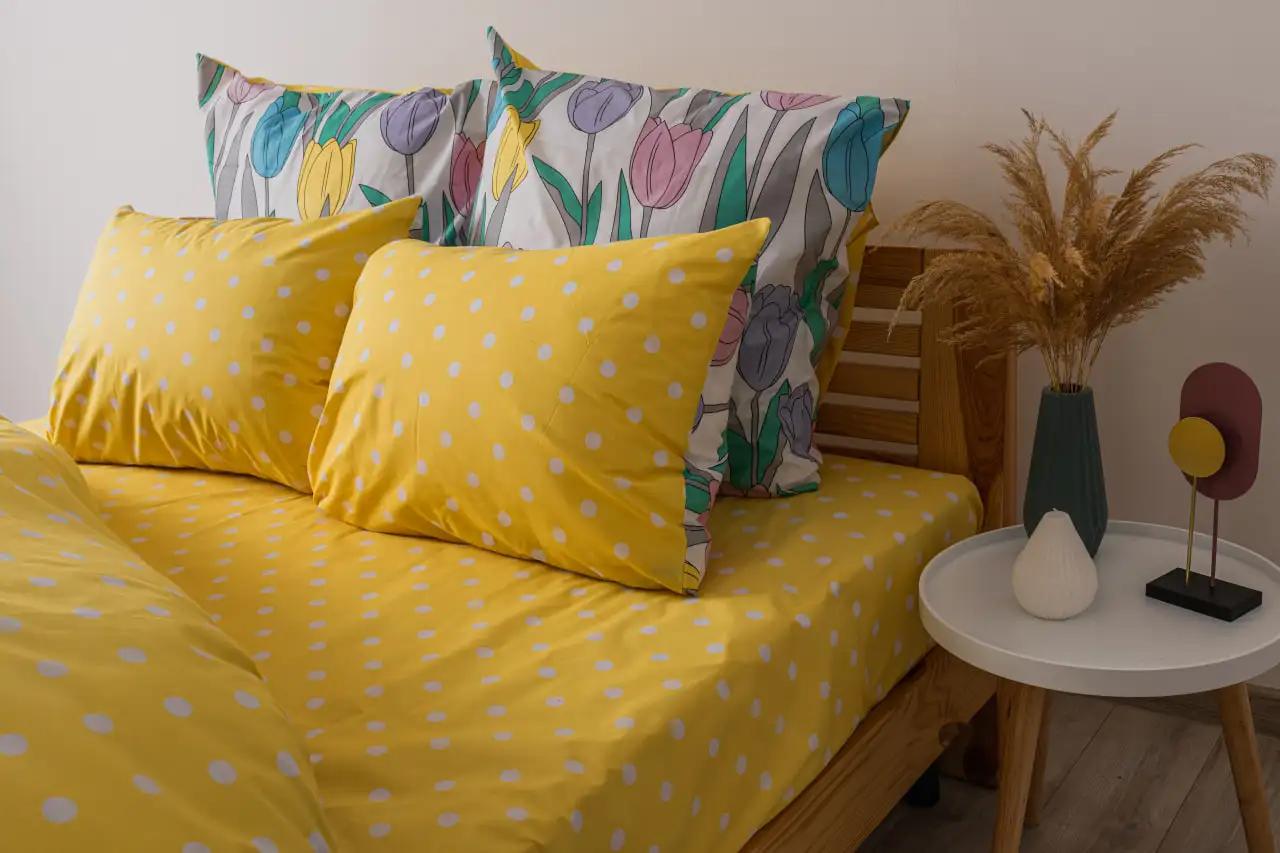 Комплект постельного белья "ТЕП" Bright Tulips, евро - Фото 3