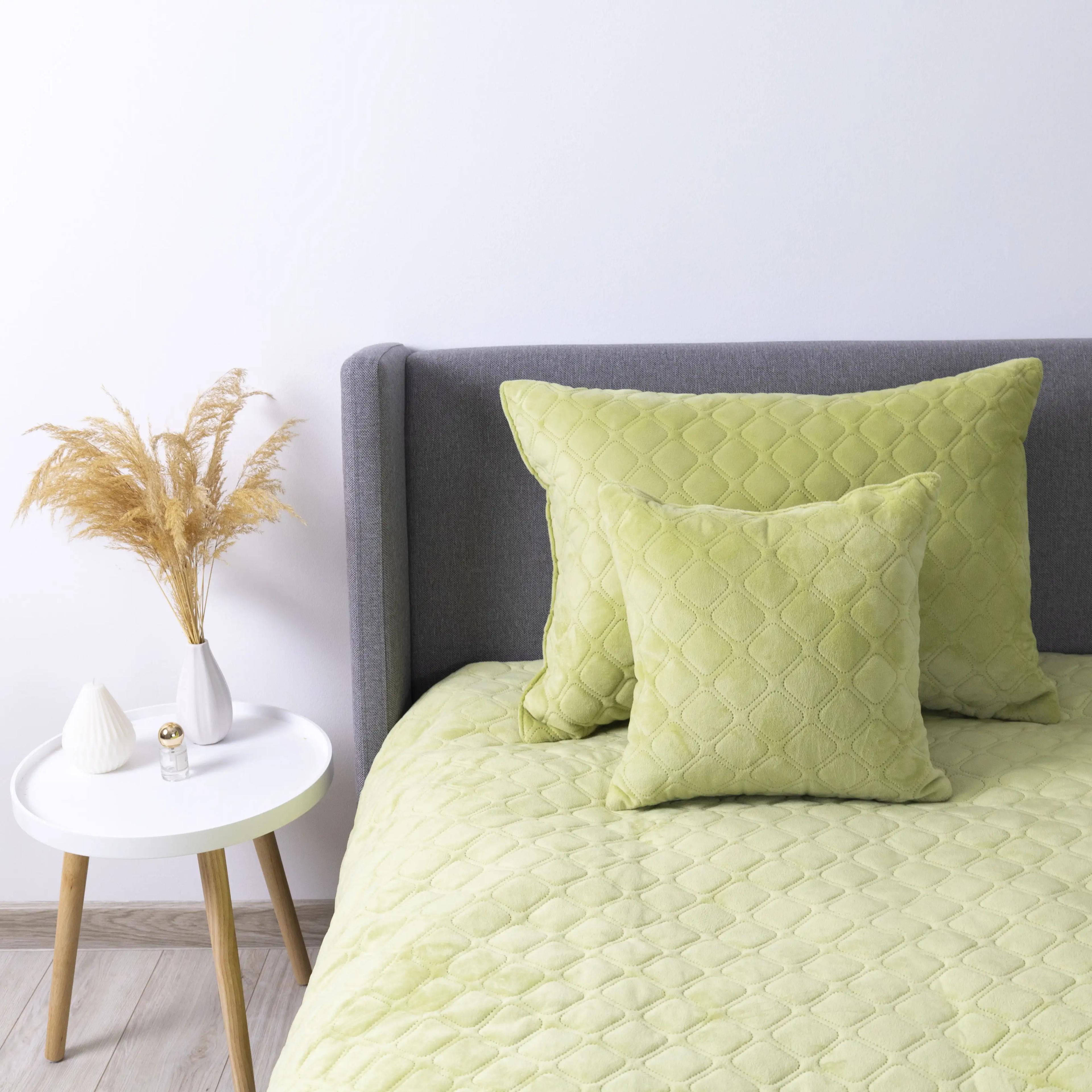 Bed Covers TEP "VELOUR" Salad/Rhombus round, 240x260 - Photo 5