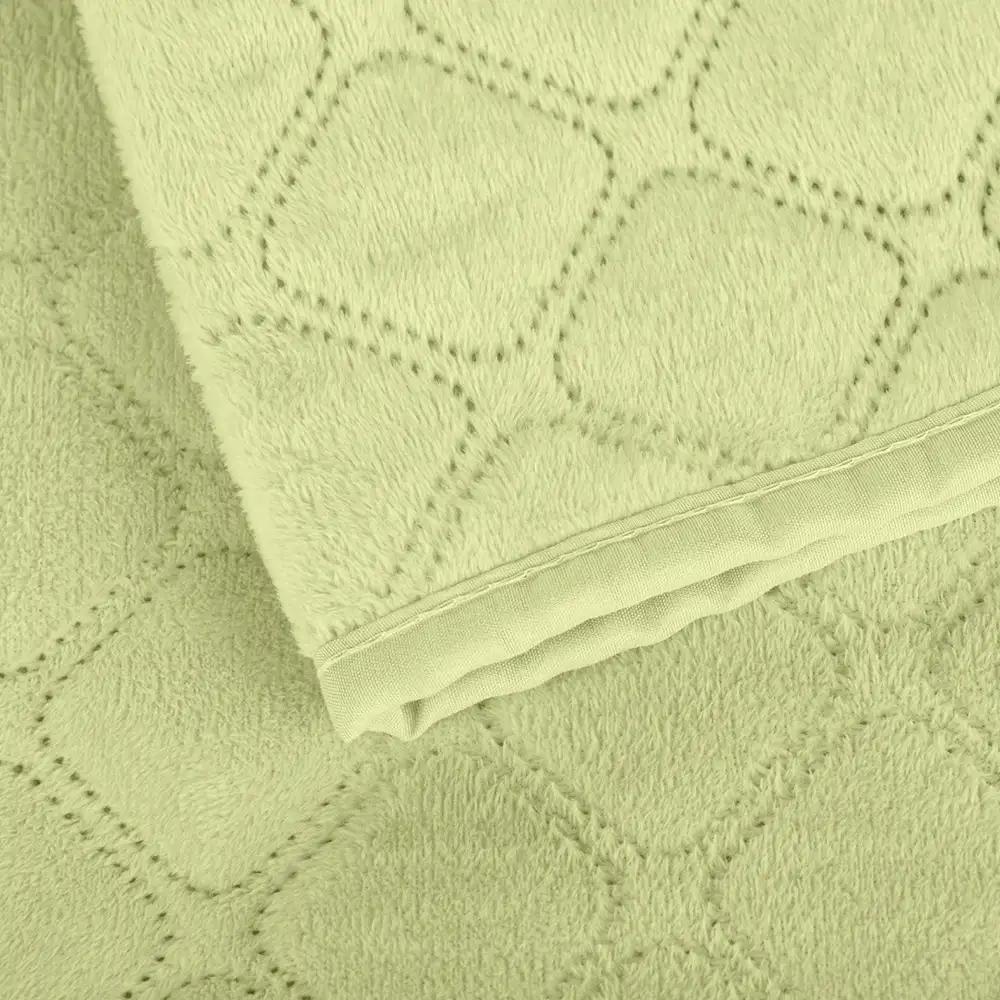 Bed Covers TEP "VELOUR" Salad/Rhombus round, 240x260 - Photo 6