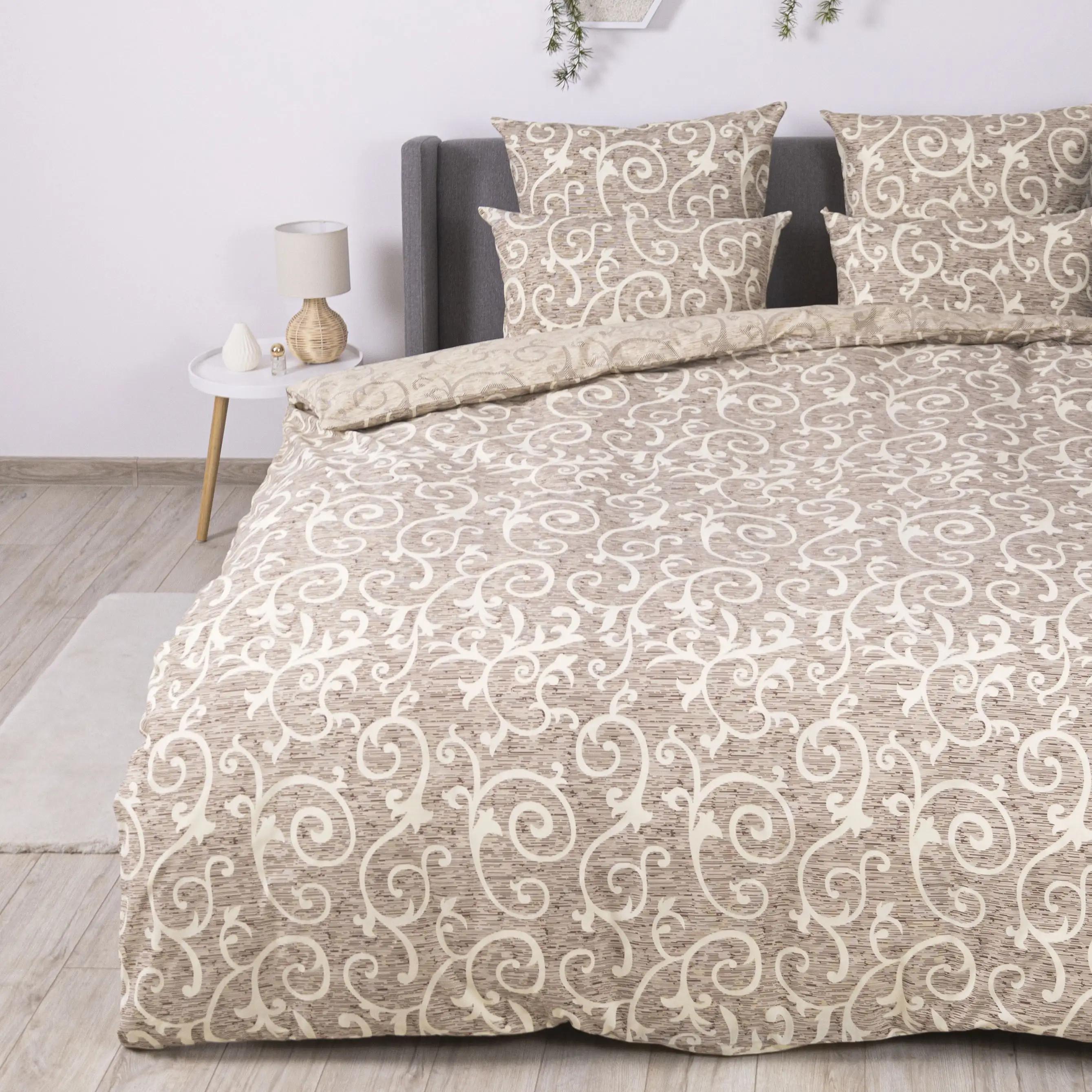 Постельное белье ТЕП "Soft dreams" Beige and White, 70х70, евро - Фото 7