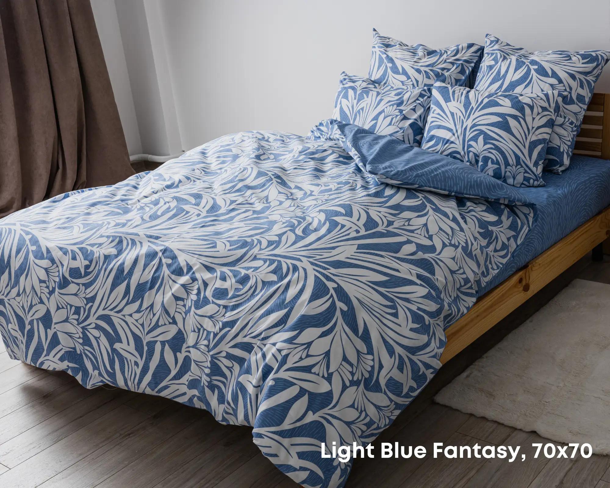 Постільна білизна ТЕП "Soft dreams" Light Blue Fantasy, 70x70, двуспальное - Фото 2