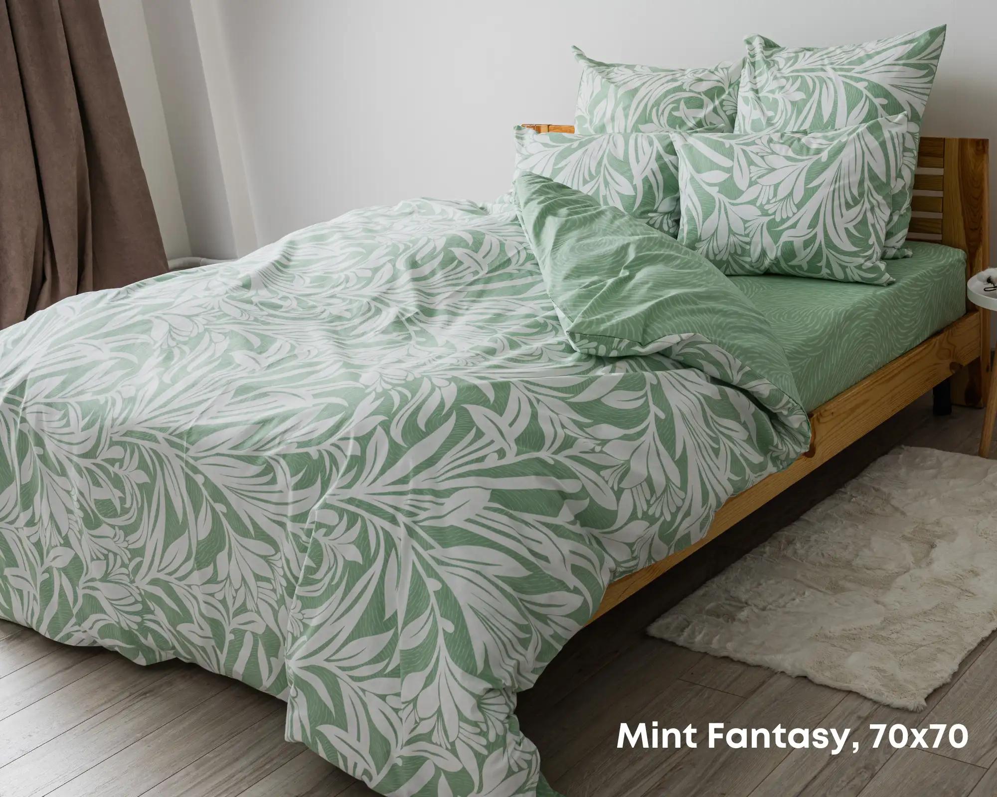 Постельное белье ТЕП "Soft dreams" Mint Fantasy, 70x70, полуторное - Фото 2