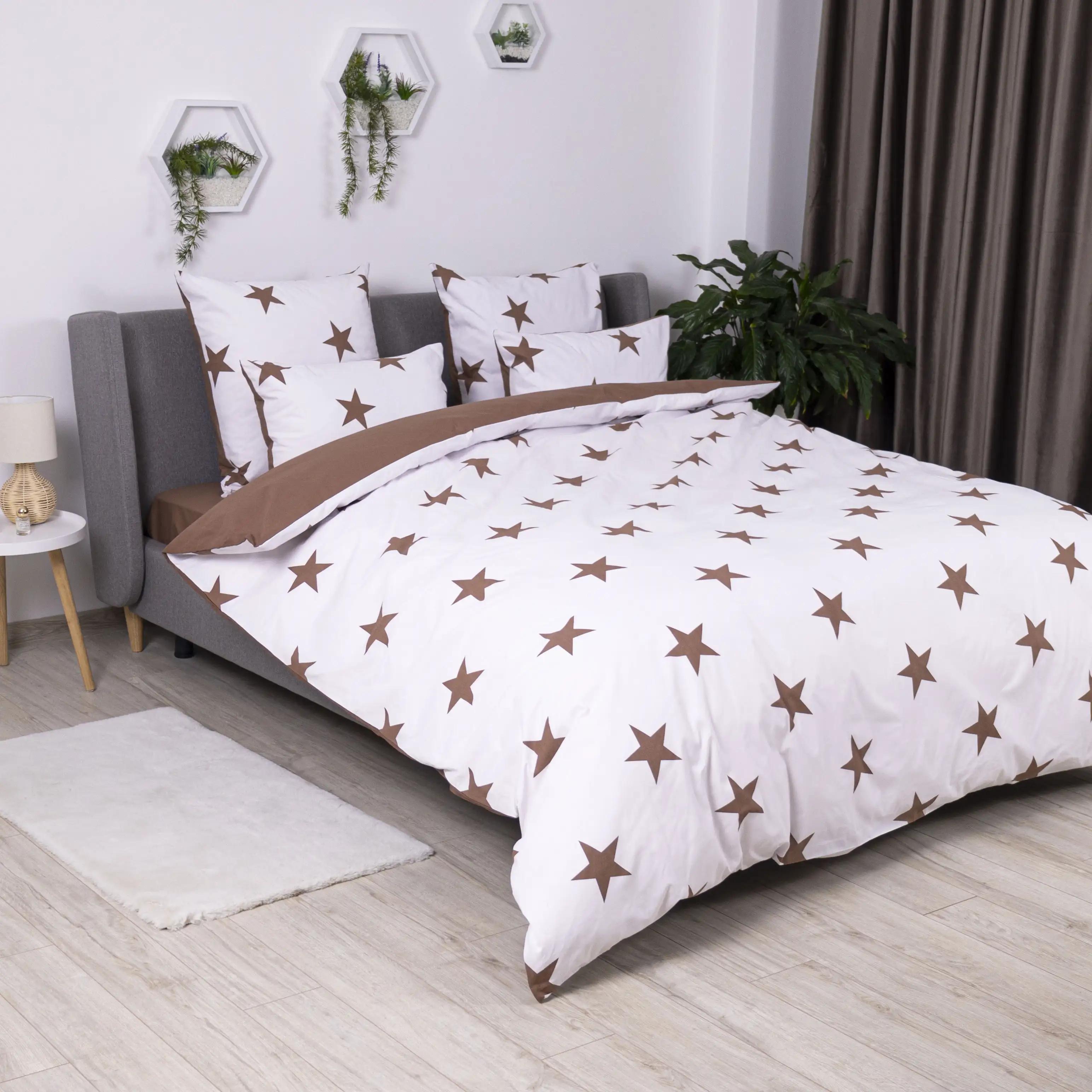 Bedding Set TEP "Soft dreams" Morning Star Cappuccino, 70x70, euro - Photo 3