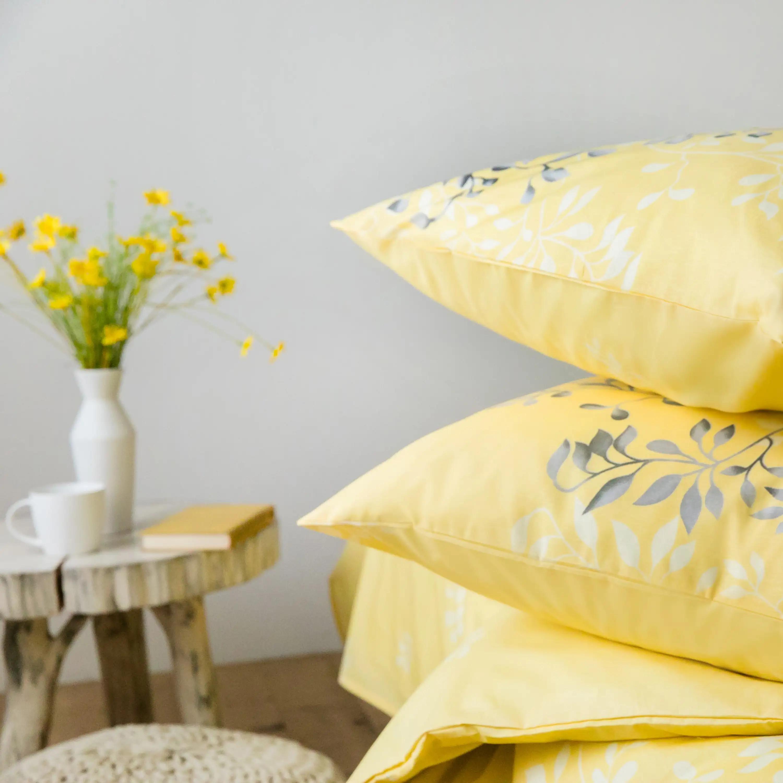 Bedding Set TEP "Everyday collection" Black and Yellow, 70х70, one and a half - Photo 7