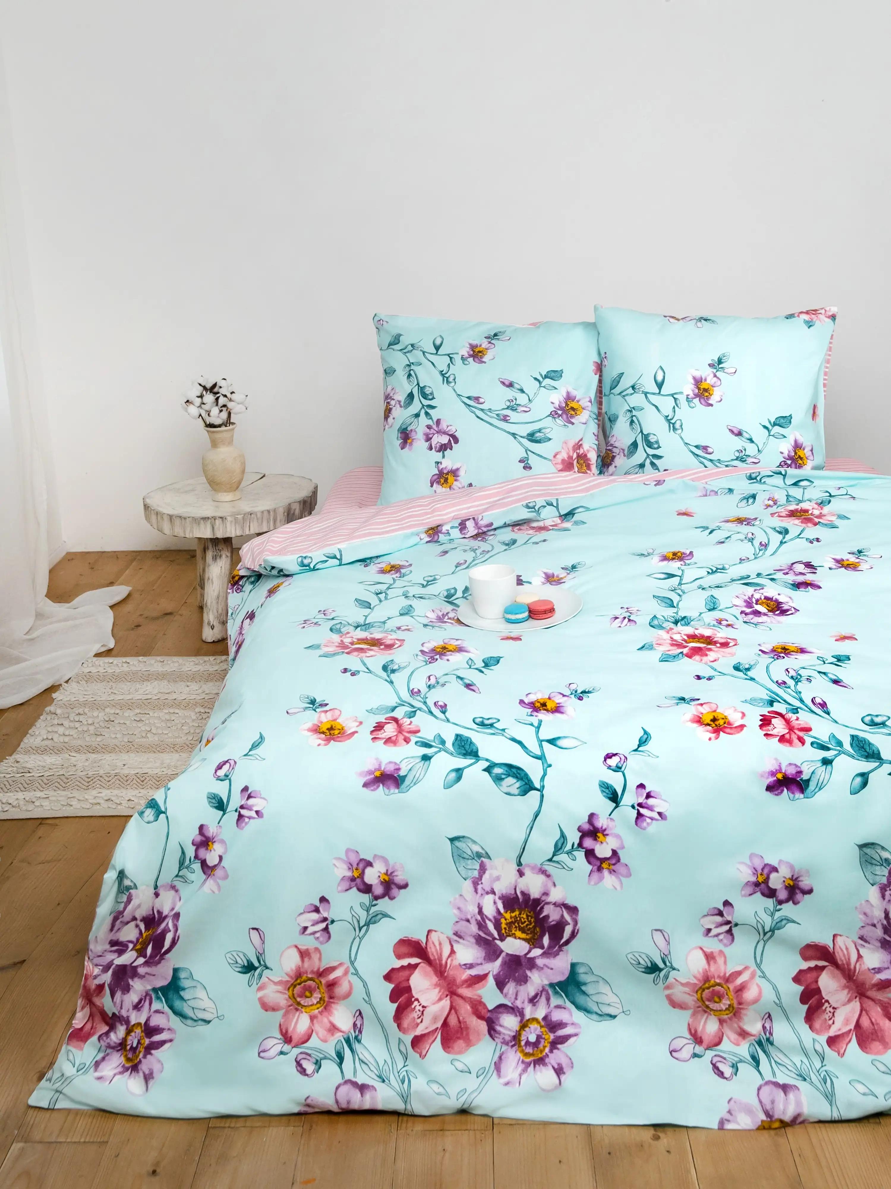 Постільна білизна ТЕП "Everyday collection" Pink Peony, 70х70, євро - Фото 2