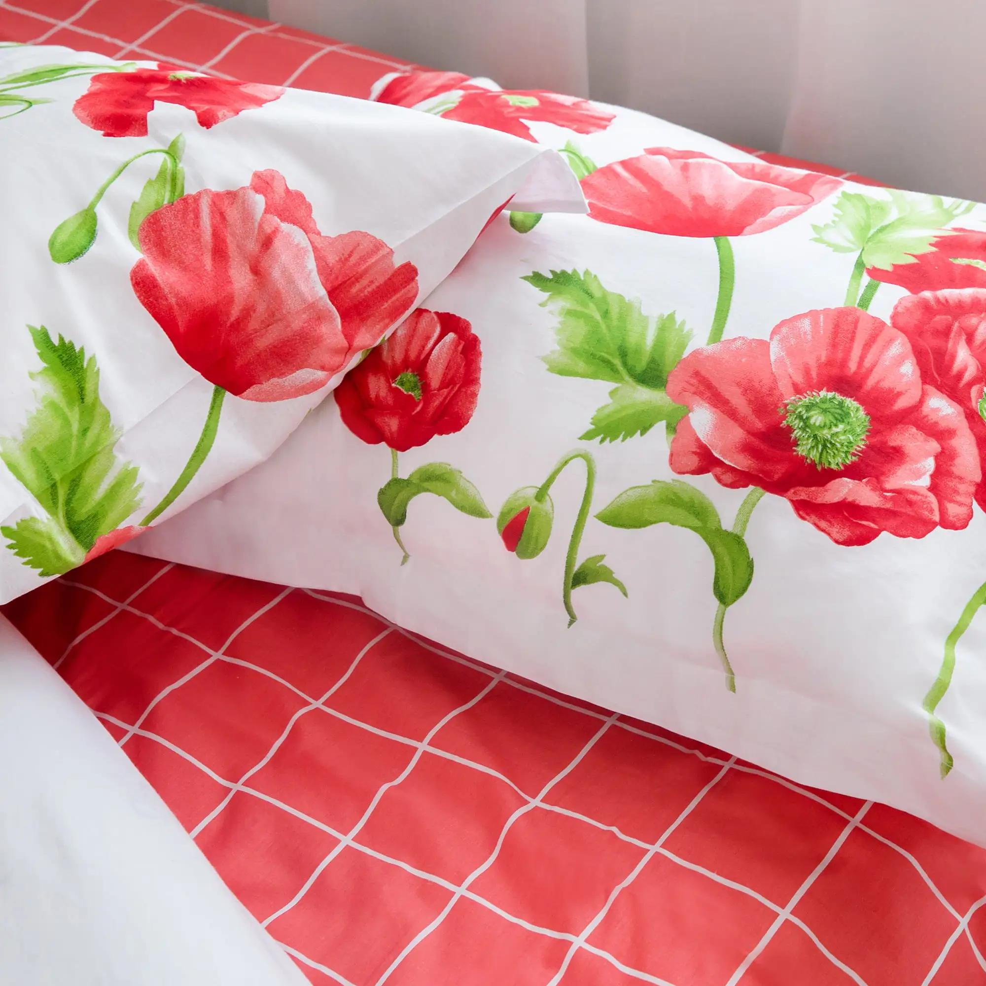 Постельное белье "RANFORCE" Маковый букет, полуторное - Фото 7