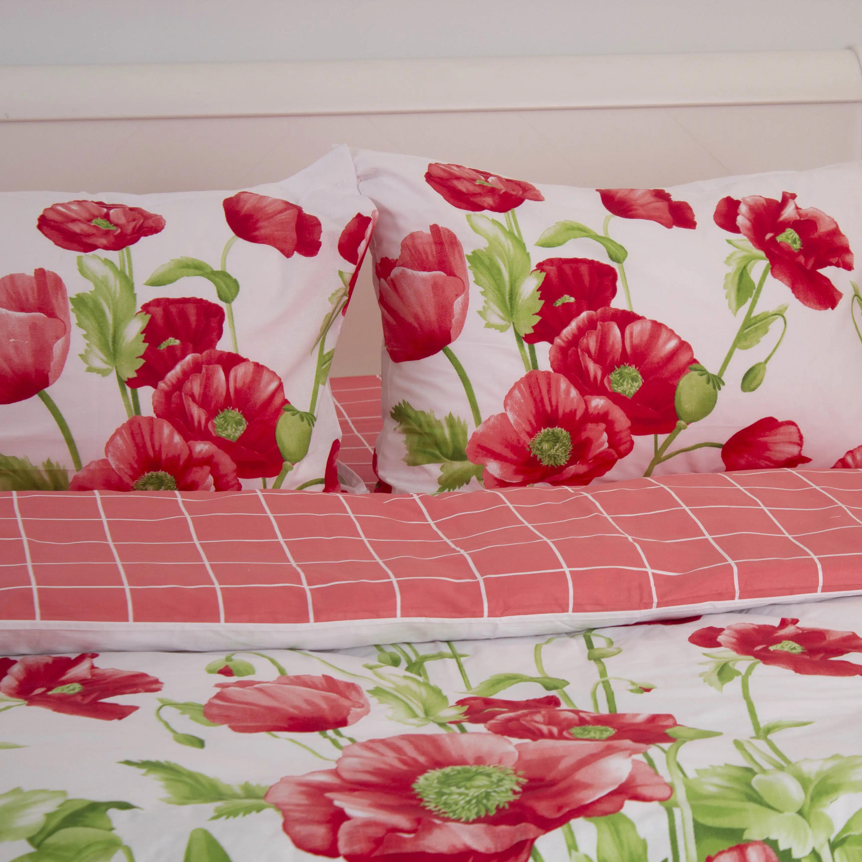 Постельное белье ТЕП "RANFORCE" Маковый букет, полуторное - Фото 3