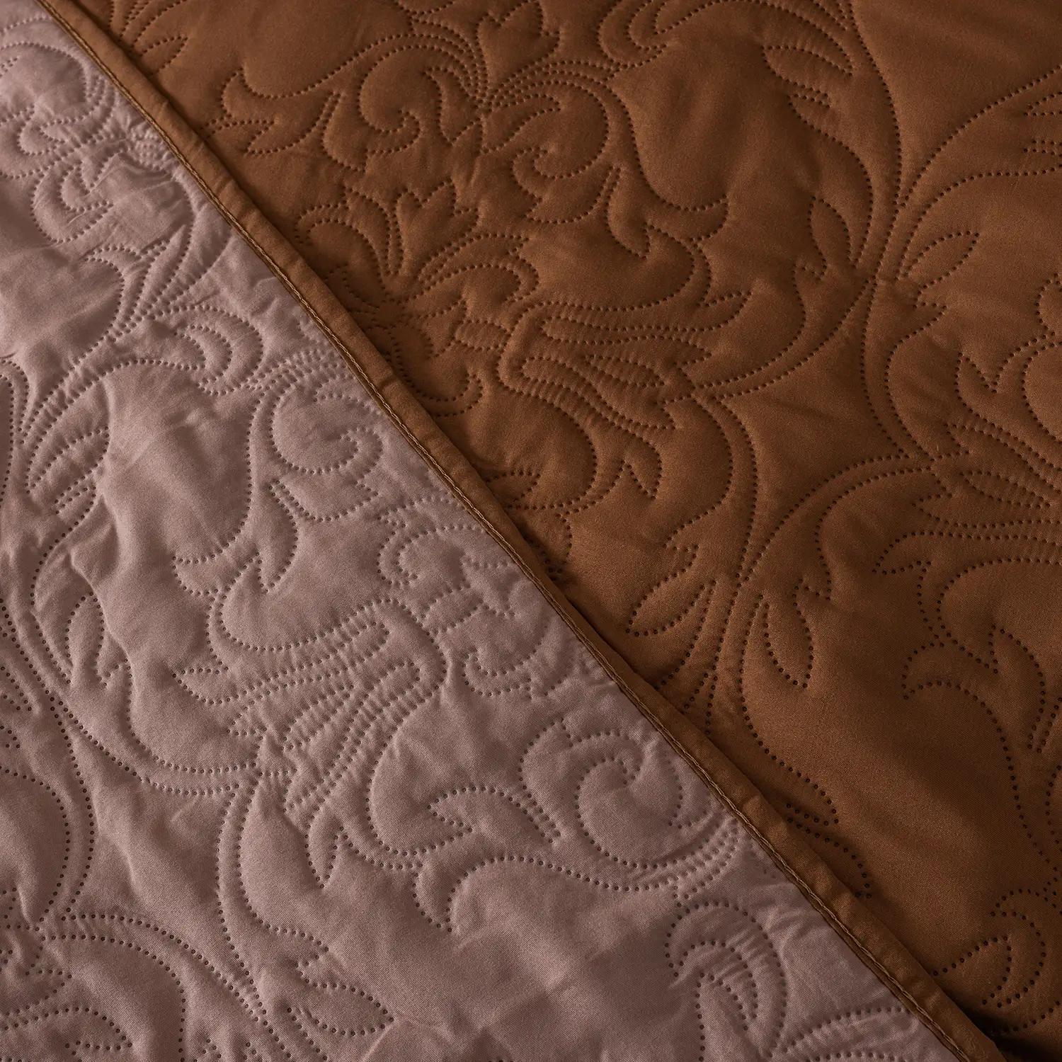 Bedspread TEP "VINTAGE" 2 pillowcases 50*70 sm Coffee/Arabian night, 240x260 - Photo 4