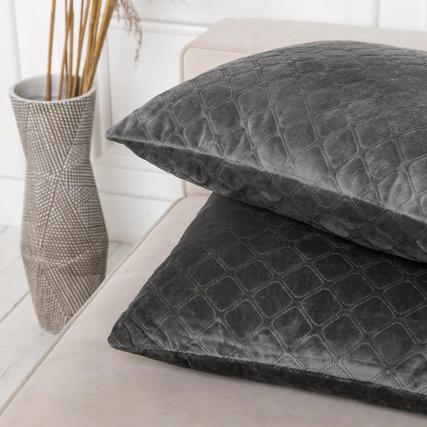 Decorative pillow "VELOUR" Gray, 50x70 - Photo 3