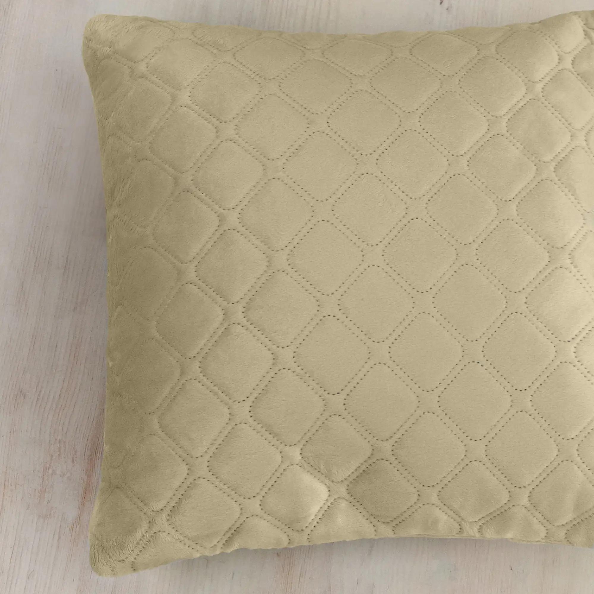 Подушка декоративна "VELOUR" Бежева, 40x40 - Фото 2