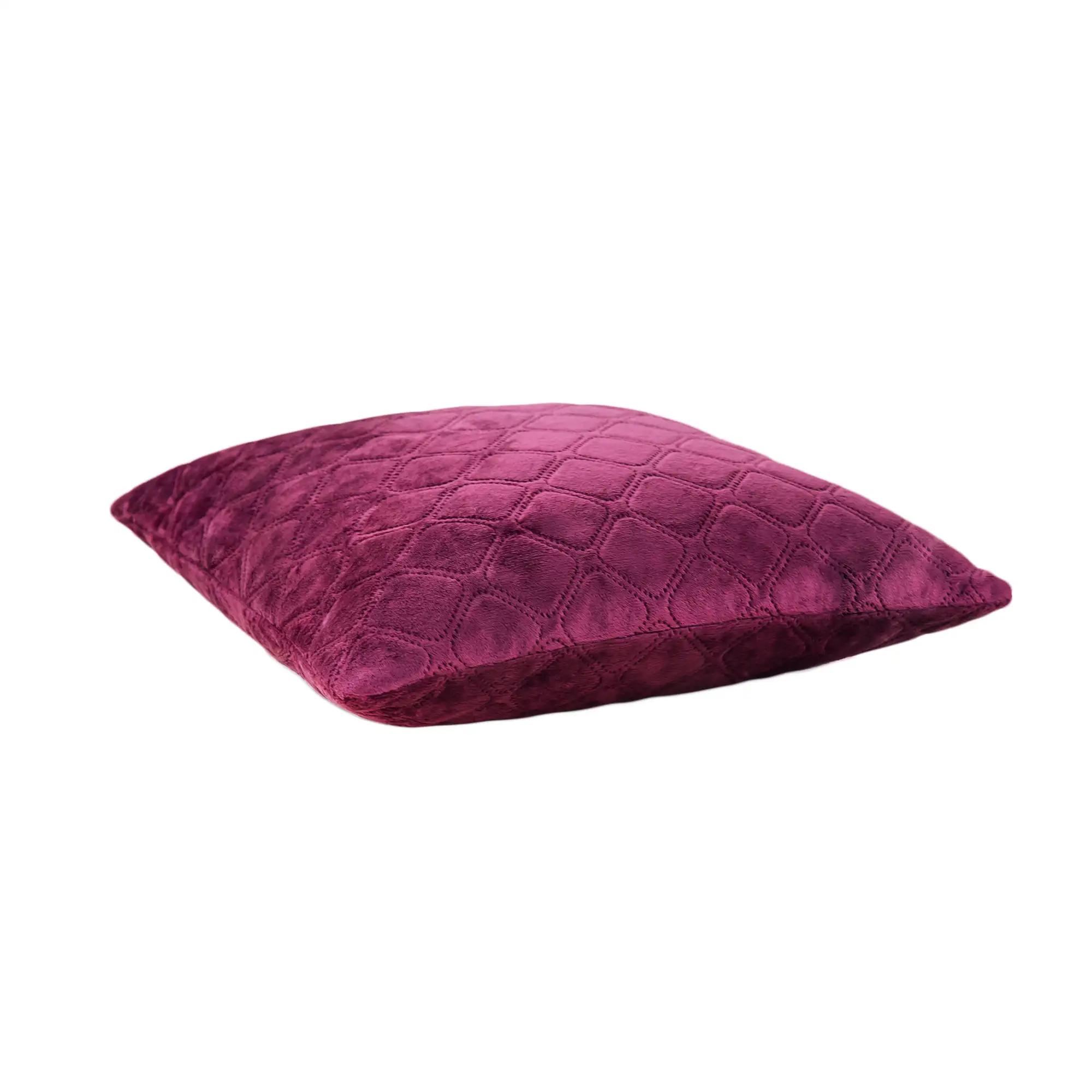 Подушка декоративная "VELOUR" Бордовая, 50x70 - Фото 3