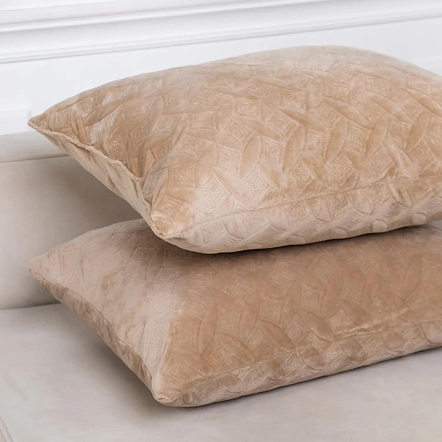 Подушка декоративная "VELOUR" Золотой беж, 50x70 - Фото 2