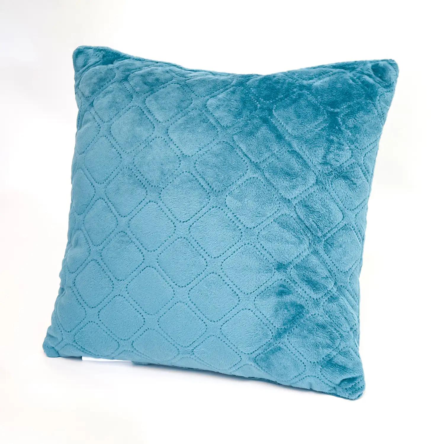 Подушка декоративна "VELOUR" Синя, 50x70 - Фото 4