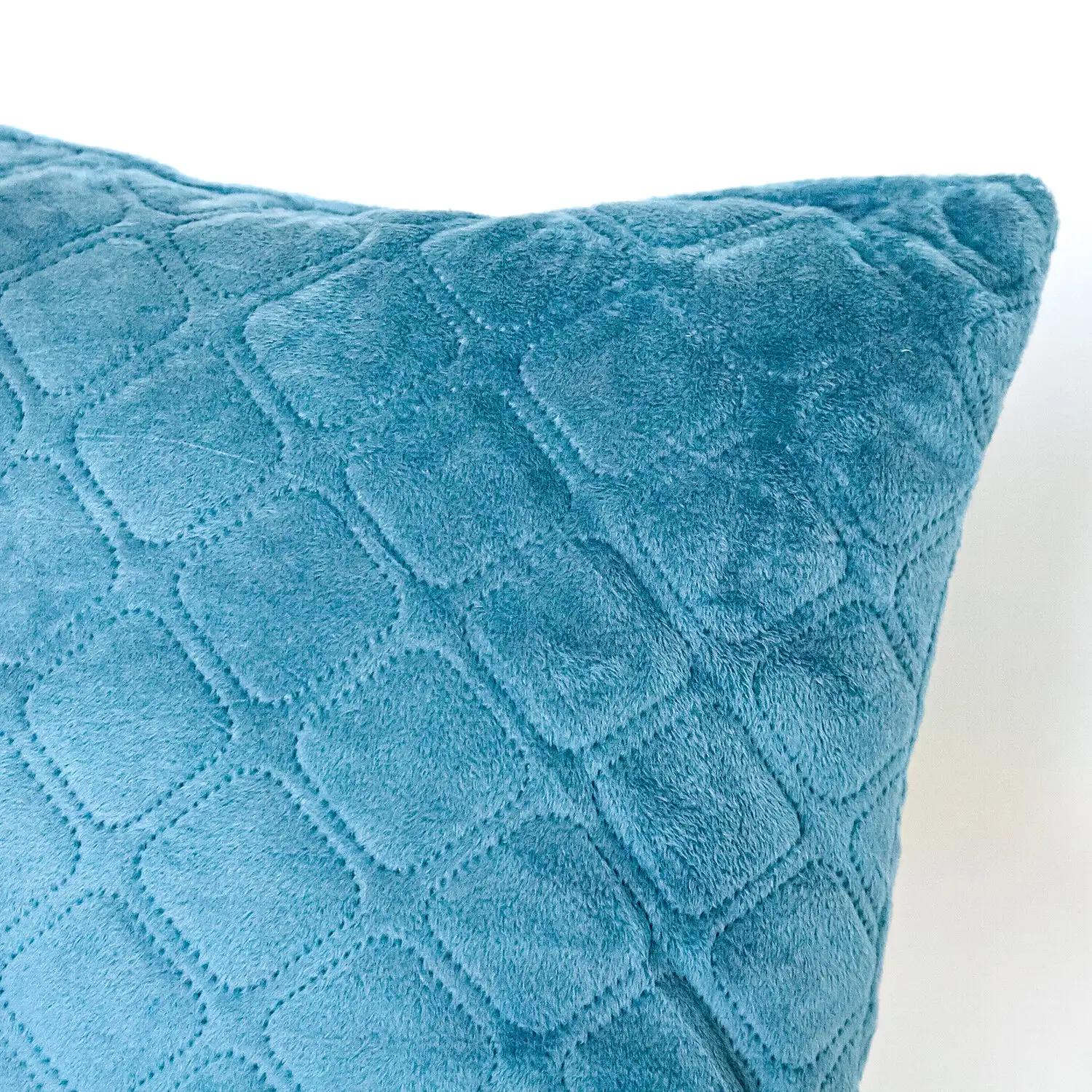 Подушка декоративна "VELOUR" Синя, 50x70 - Фото 5