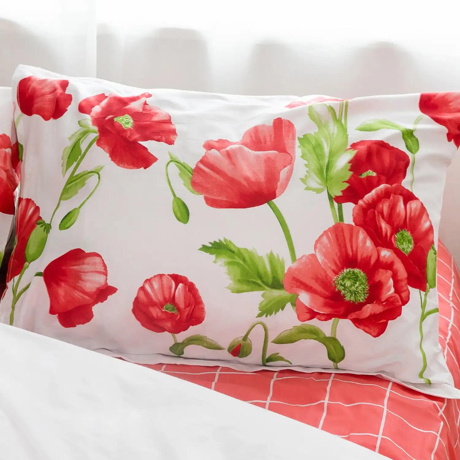 Комплект наволочек ТЕП скрутка Маковий букет, 50x70 - Фото 2