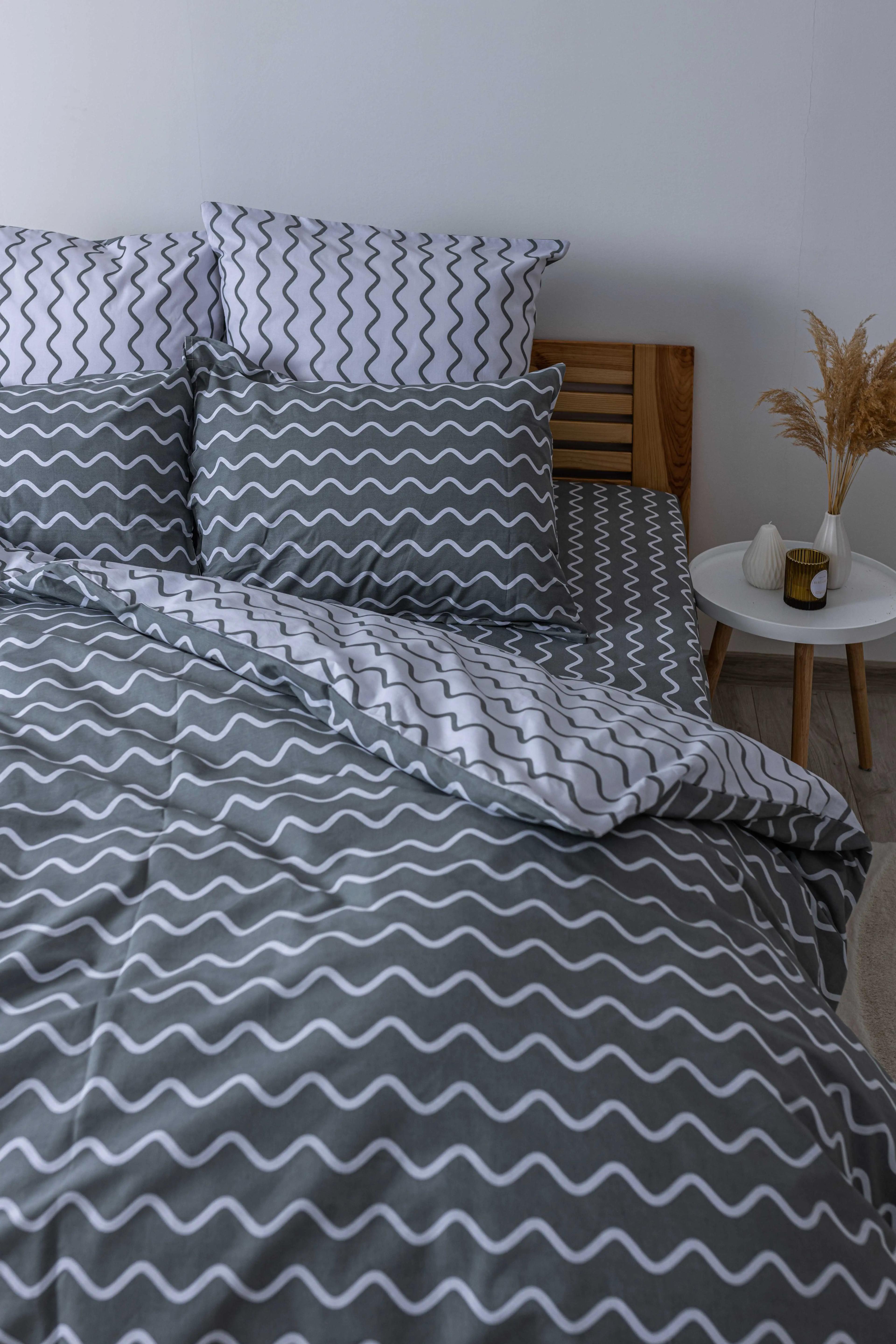 Bed Linen Set "TEP" Pearl Dream - GREY, euro - Photo 4