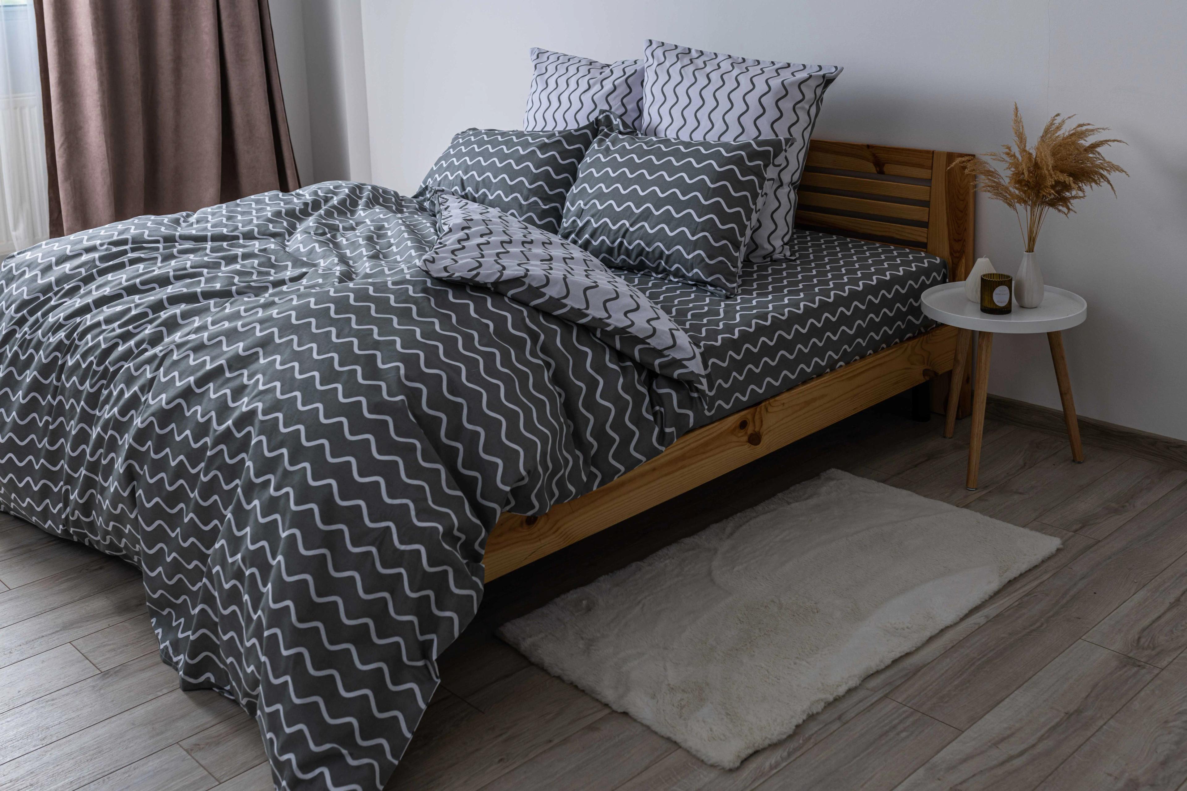 Bed Linen Set TEP "Happy Sleep" Pearl Dream - GREY, euro - Photo 2