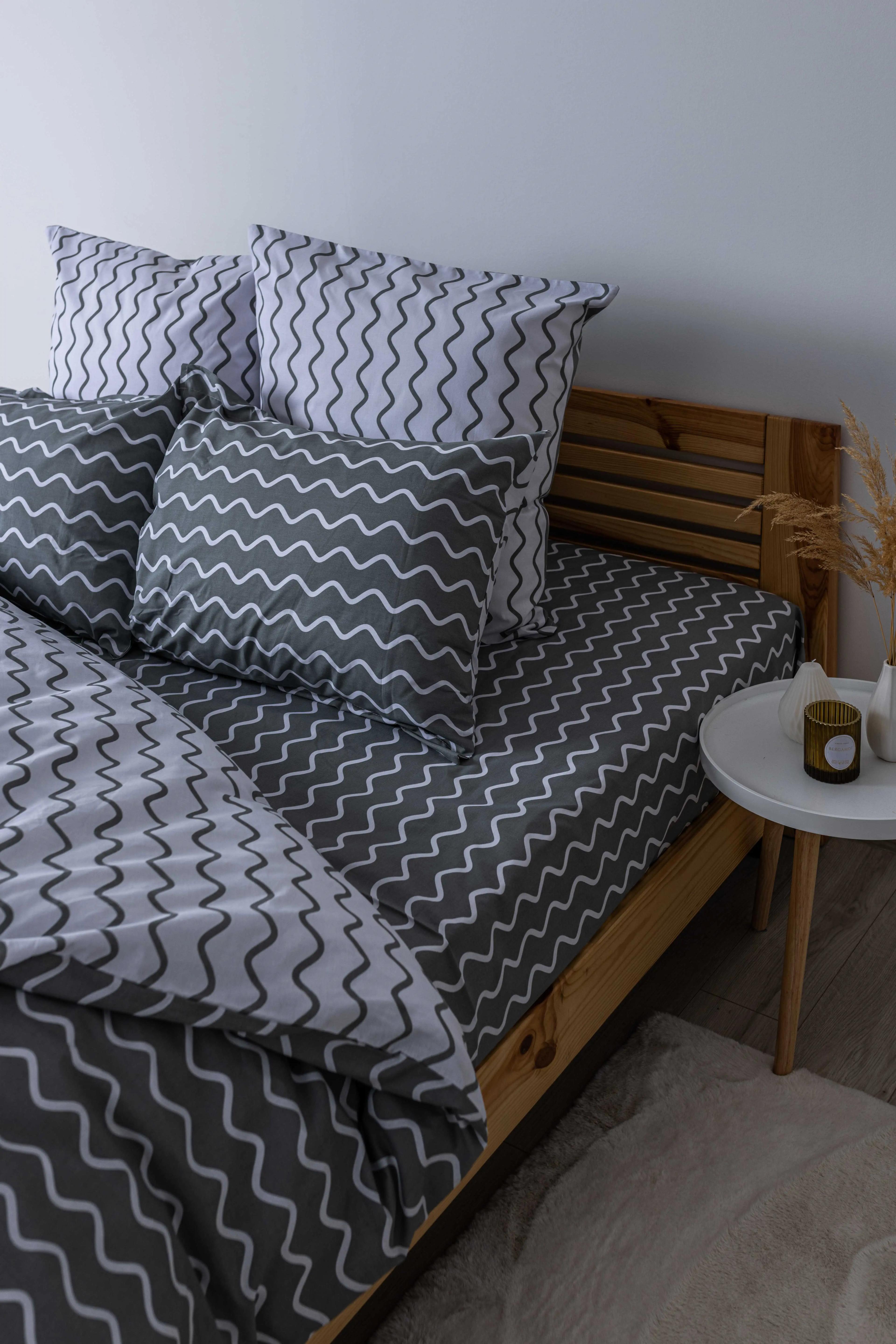 Bed Linen Set TEP "Happy Sleep" Pearl Dream - GREY, euro - Photo 5