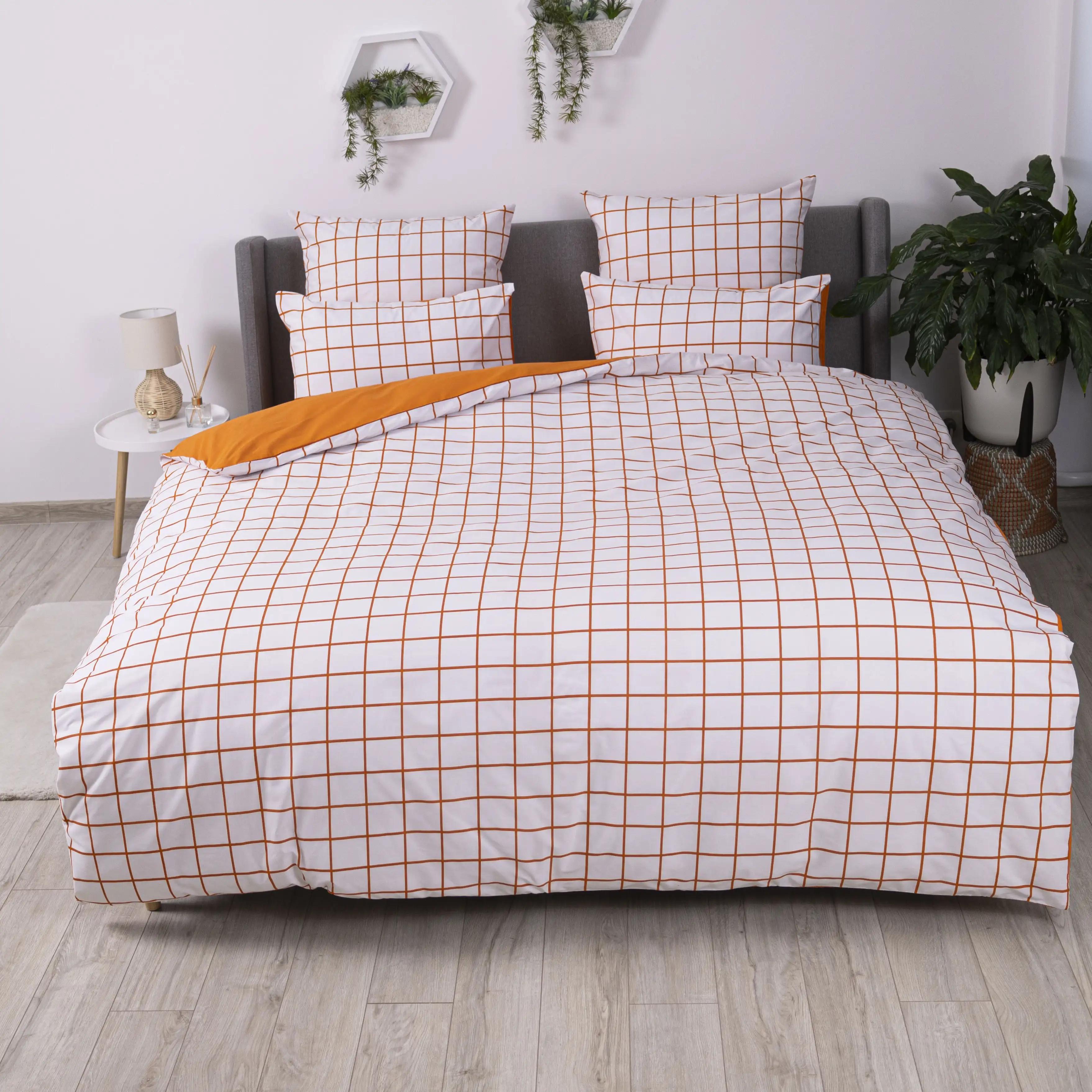 Постельное белье ТЕП "Happy Sleep" Terracotta Check, 50x70, евро - Фото 2