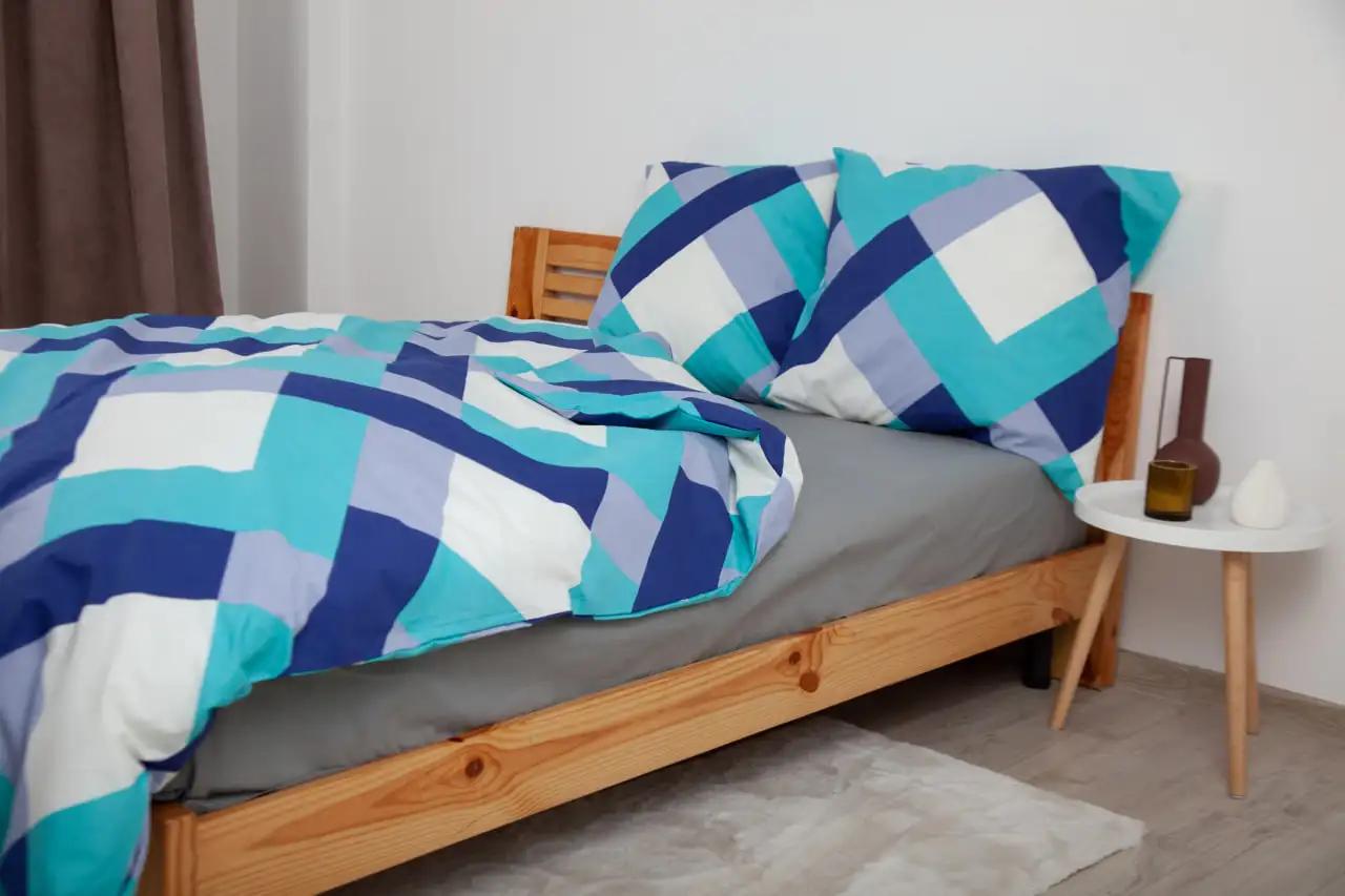 Комплект постельного белья "ТЕП" Purple and Green, полуторное - Фото 2