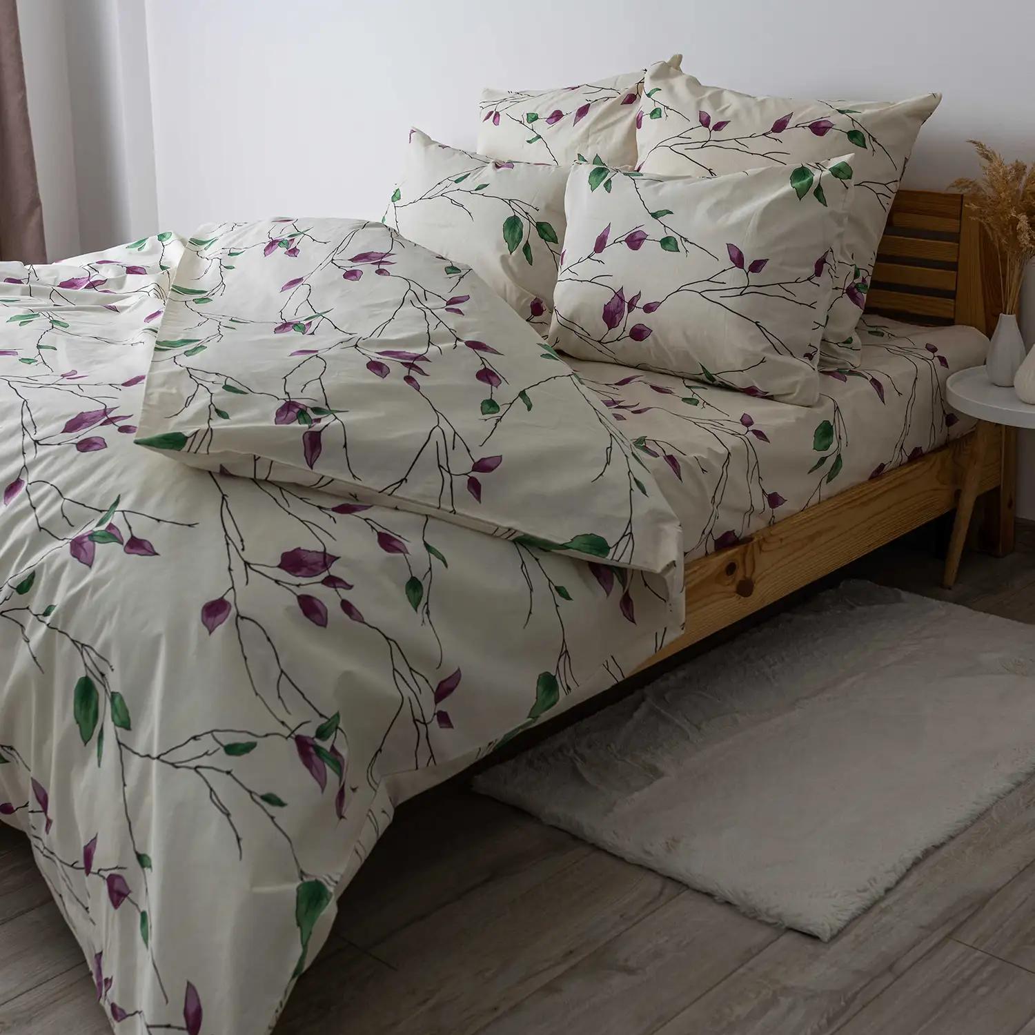 Постільна білизна ТЕП "Soft dreams" Branch on White, 70x70, євро - Фото 2