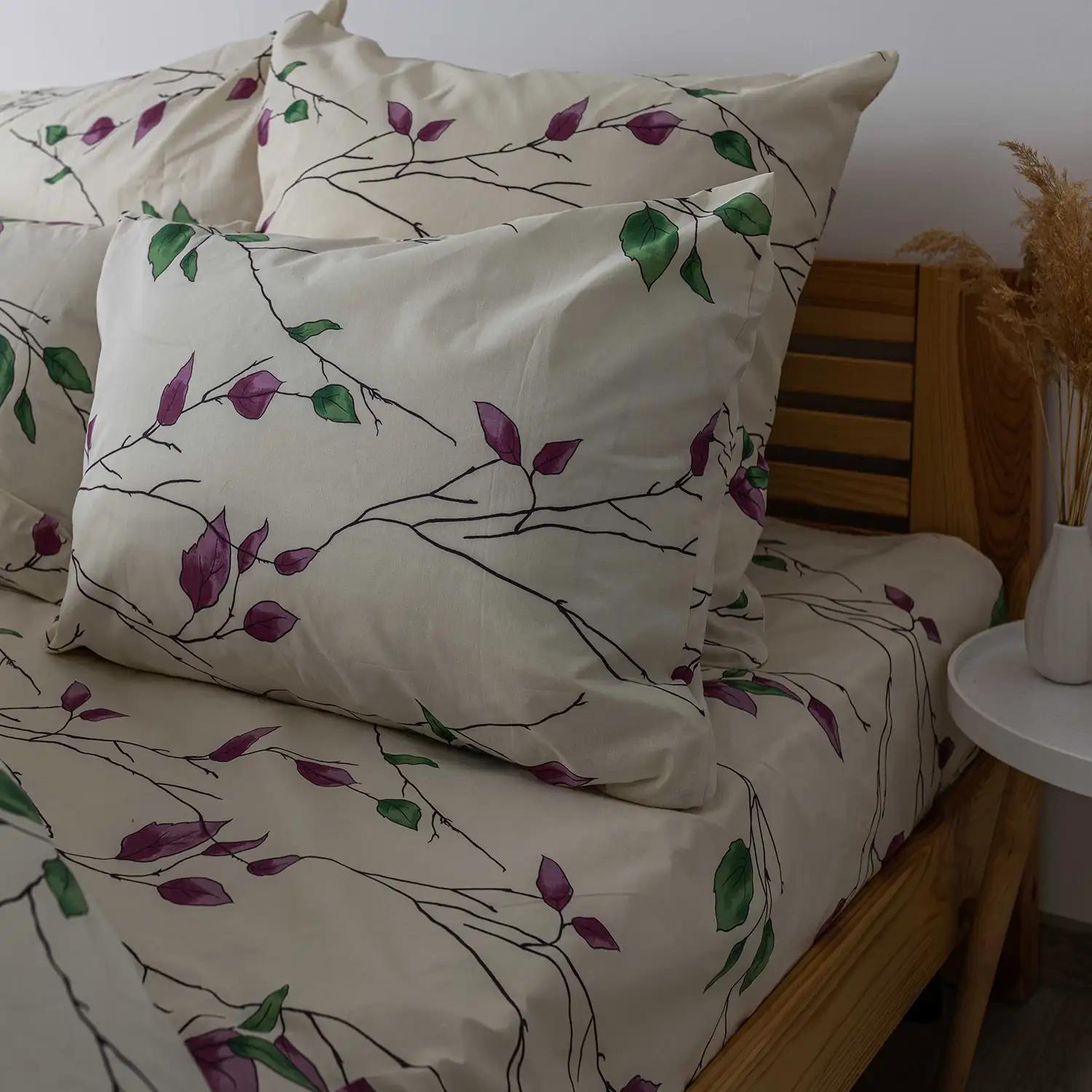 Постільна білизна ТЕП "Soft dreams" Branch on White, 70x70, євро - Фото 6