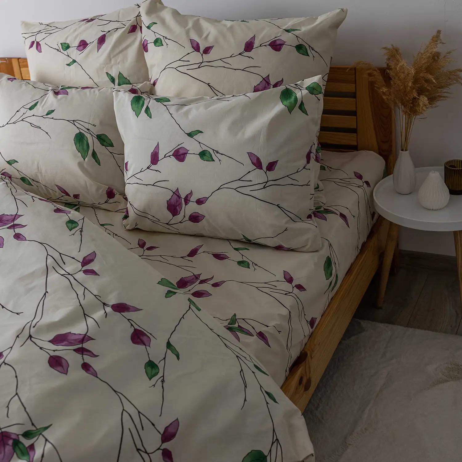 Постільна білизна ТЕП "Soft dreams" Branch on White, 70x70, євро - Фото 5