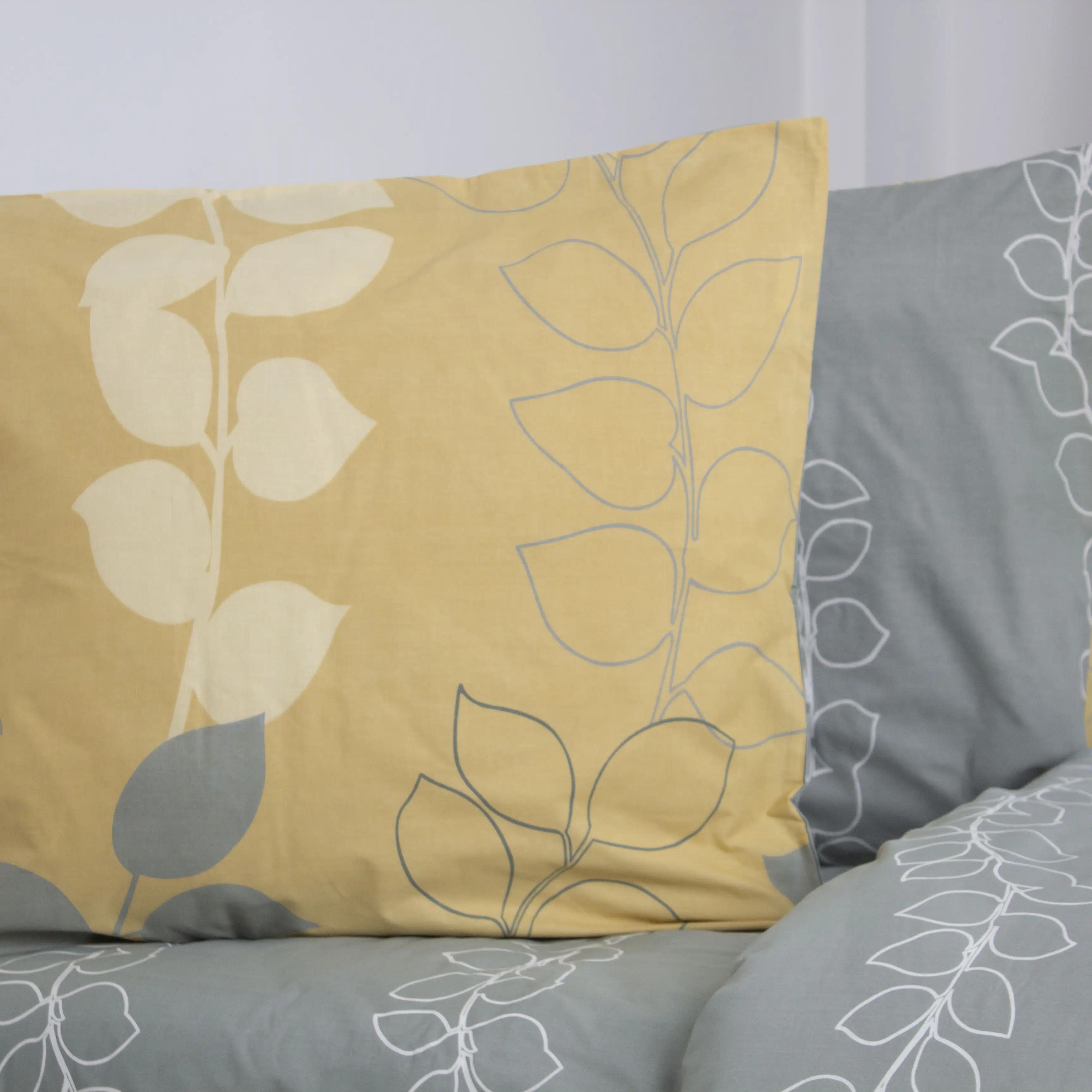 Bed Linen Set TEP "Soft dreams" Grey Leaf, family - Photo 5