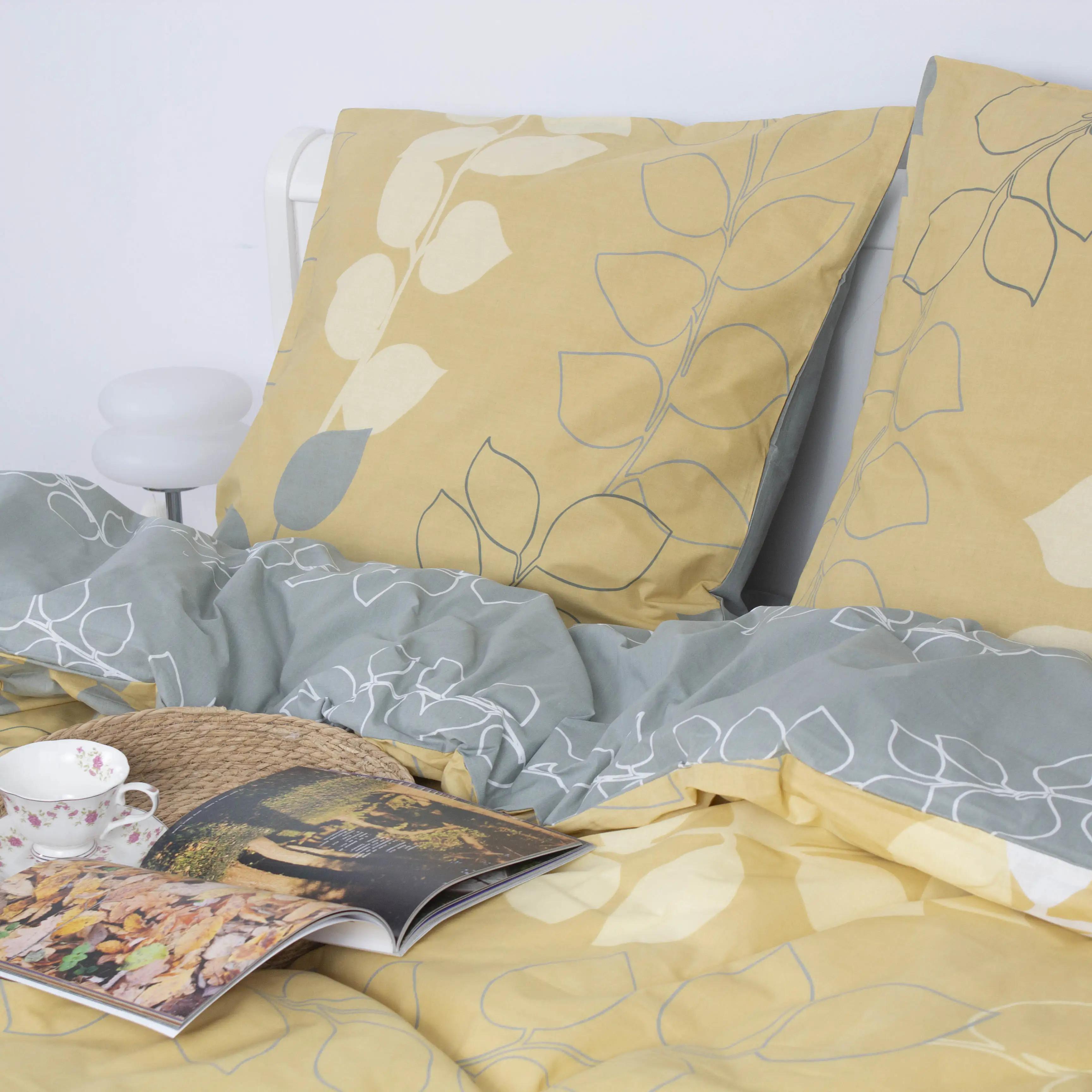 Bed Linen Set TEP "Soft dreams" Grey Leaf, family - Photo 7