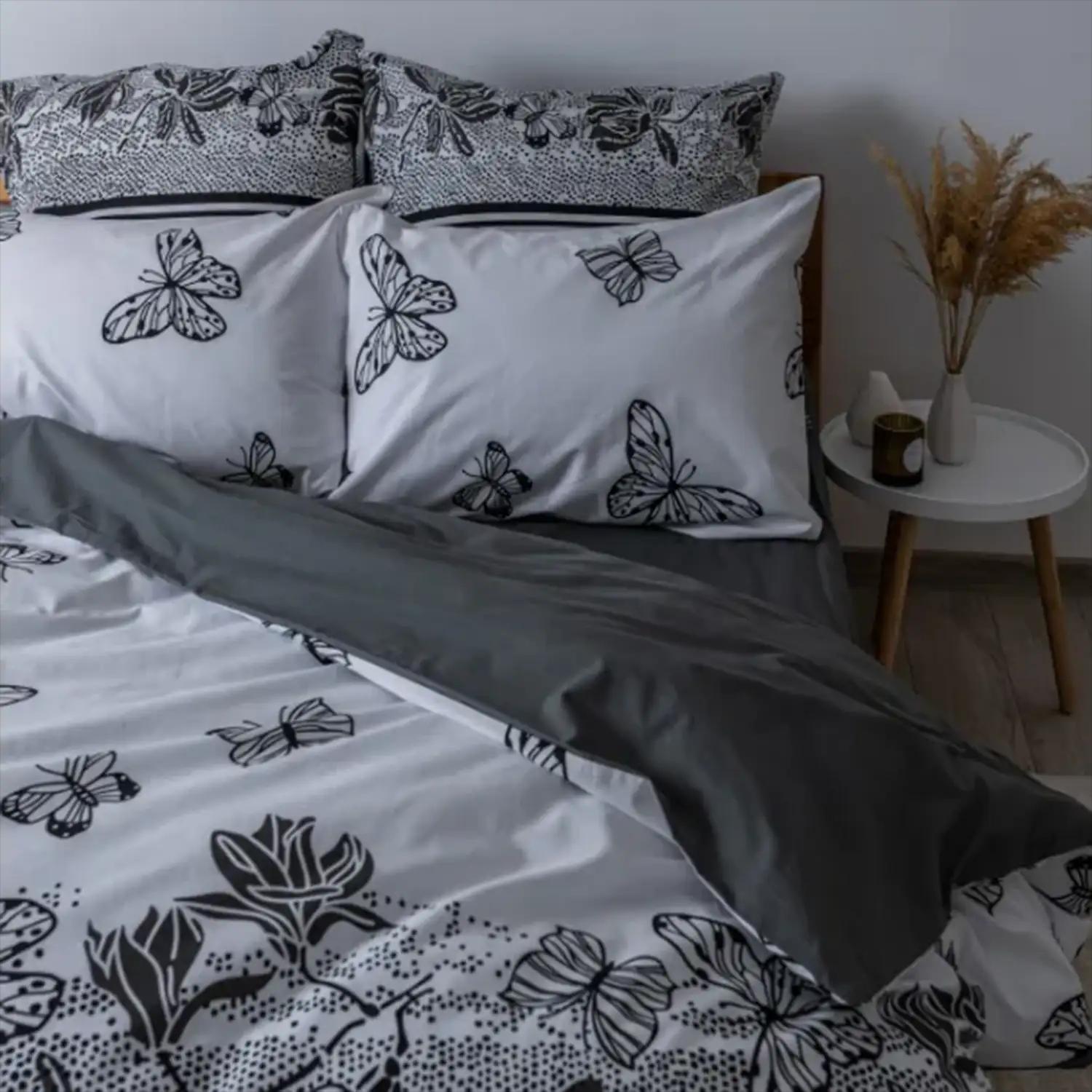 Bed Linen Set TEP "Soft dreams" Black Butterfly , family - Photo 3