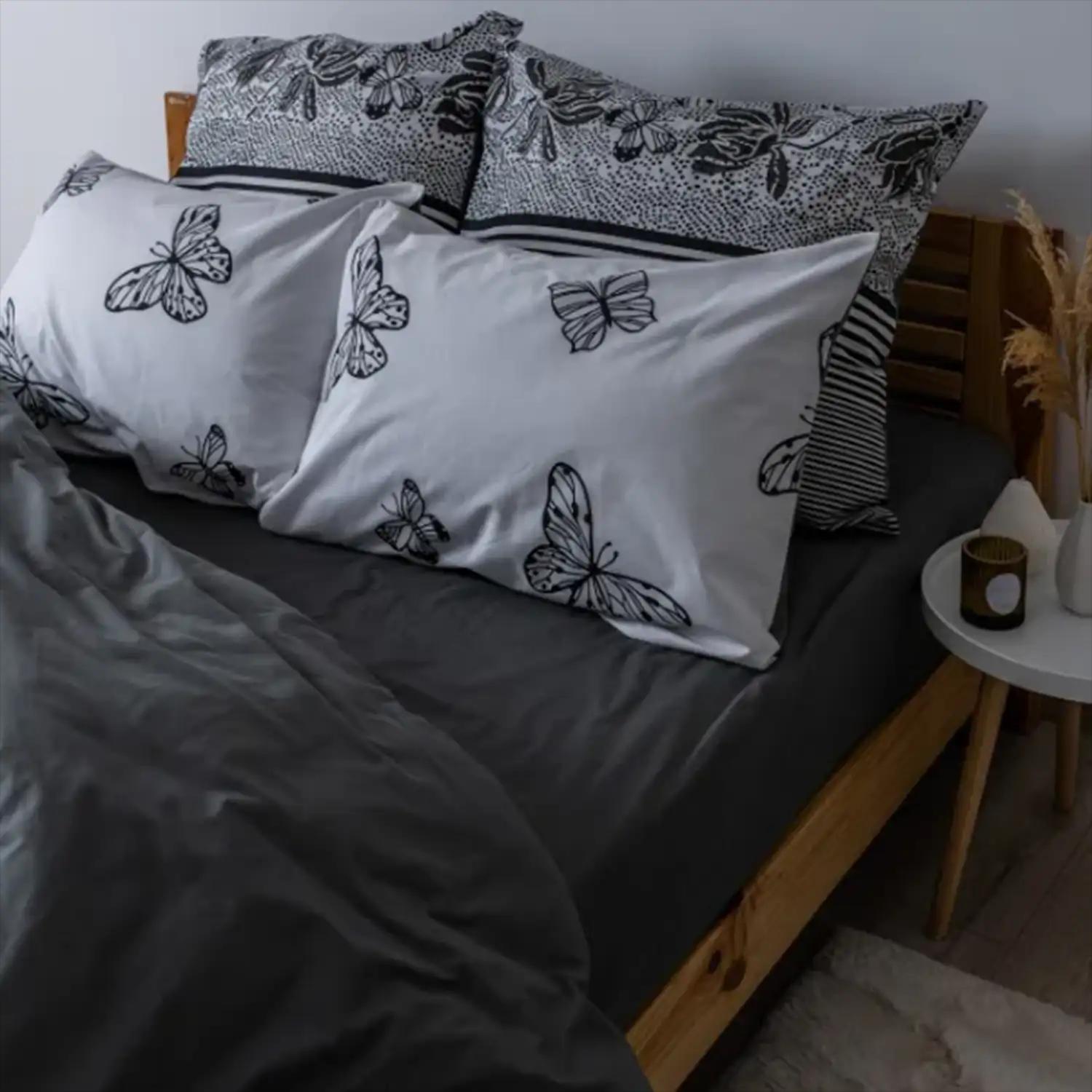 Bed Linen Set TEP "Soft dreams" Black Butterfly , family - Photo 4