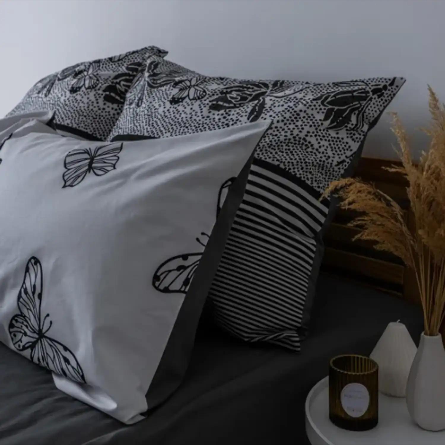 Bed Linen Set TEP "Soft dreams" Black Butterfly , family - Photo 5