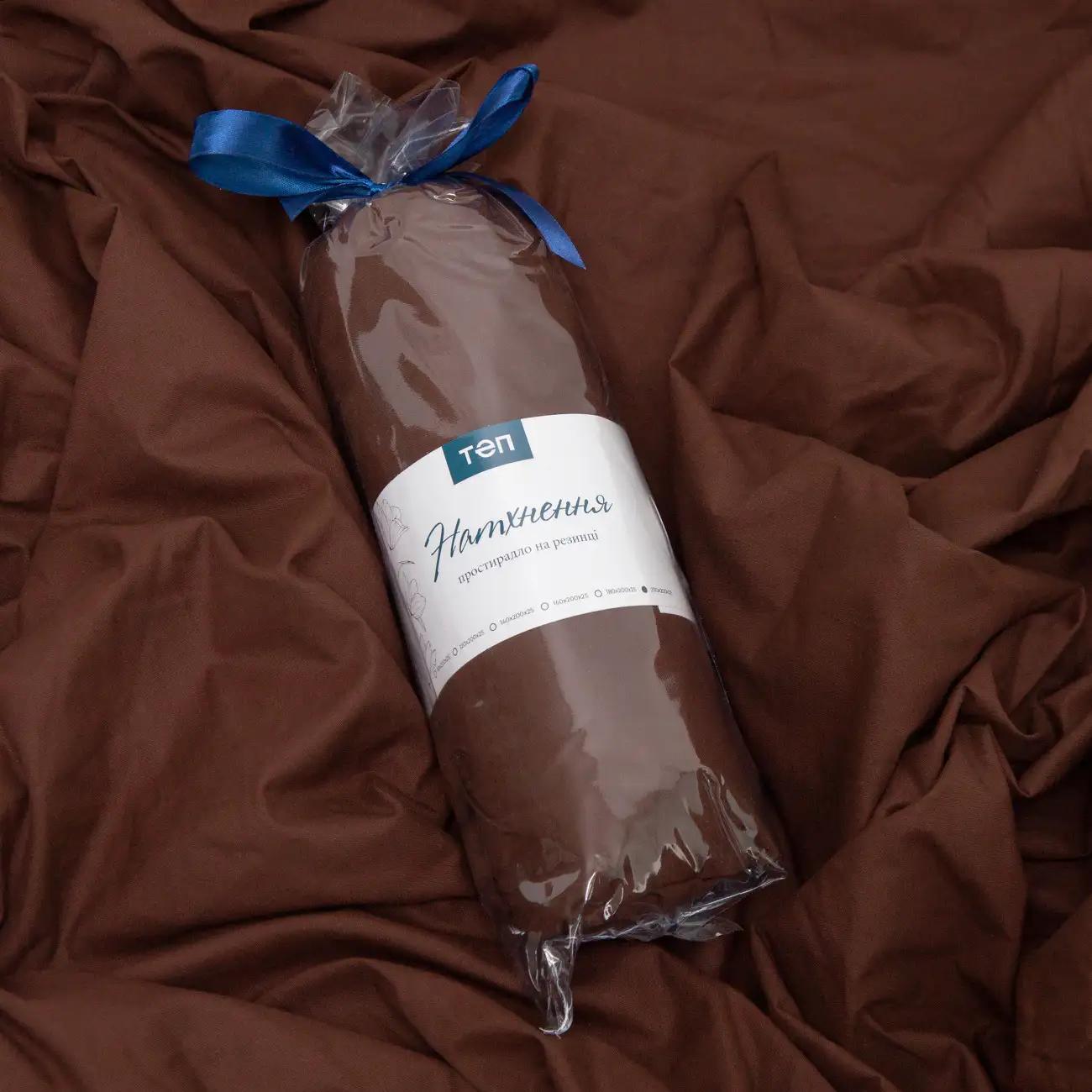 Простирадло "НАТХНЕННЯ" з резинкою Какао