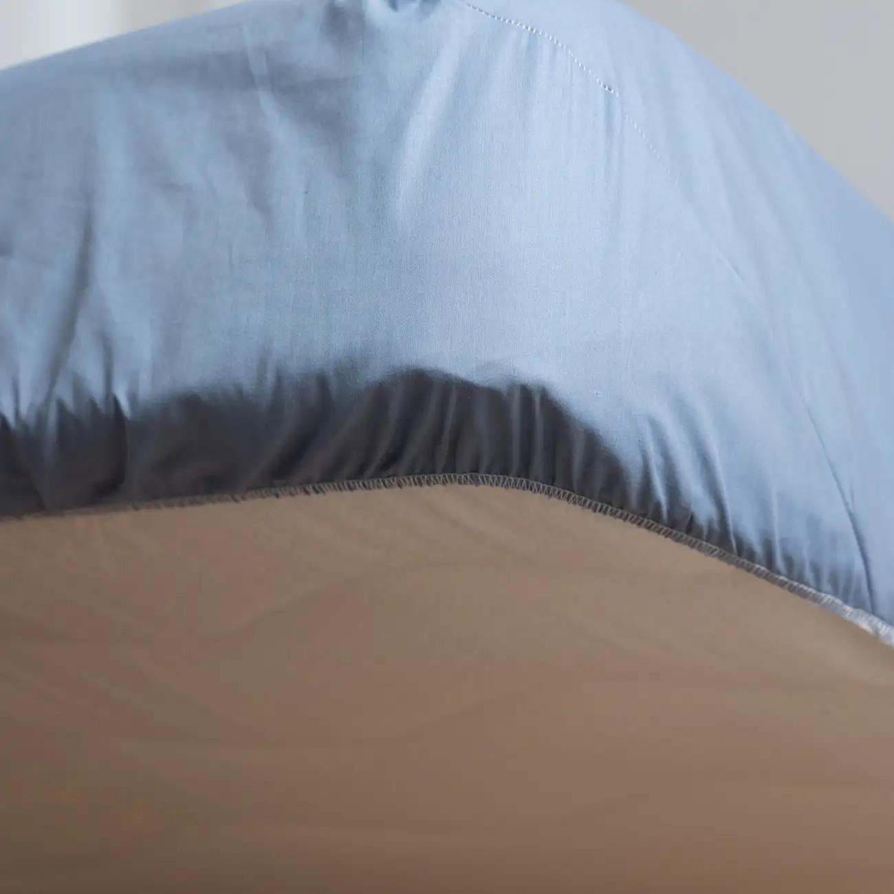 Простынь "НАТХНЕННЯ" с резинкой Голубой, 200x200 - Фото 3