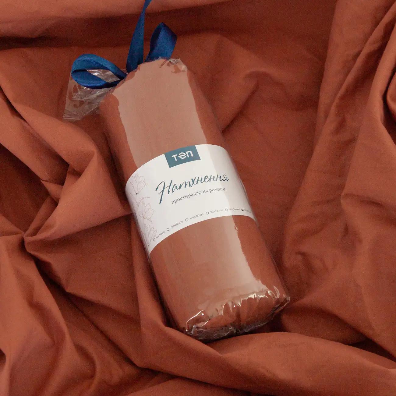 Простирадло "НАТХНЕННЯ" з резинкою Карамельний