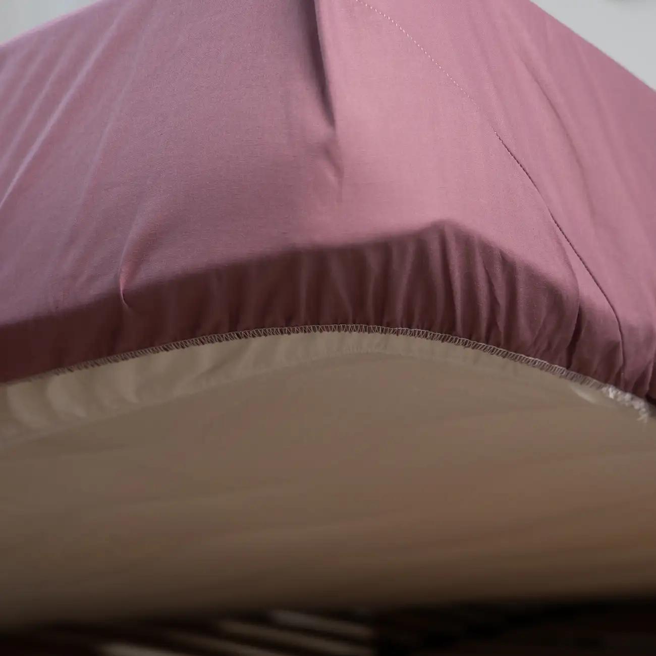 Простирадло "НАТХНЕННЯ" з резинкою Попеляста троянда, 200x200 - Фото 3