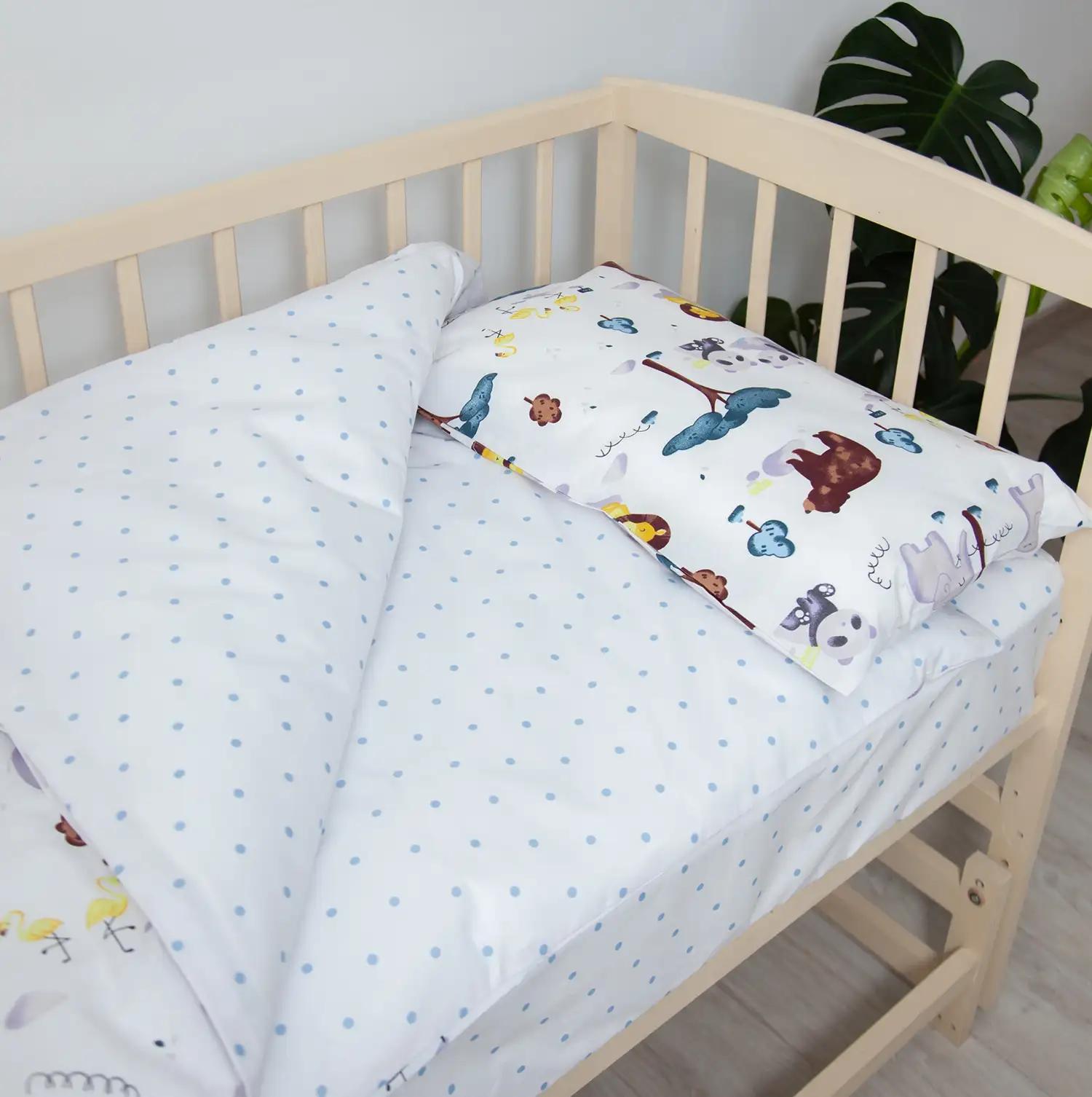 Постільна білизна "ТЕПІК" 1-3 роки Зоопарк, дитяча - Фото 3