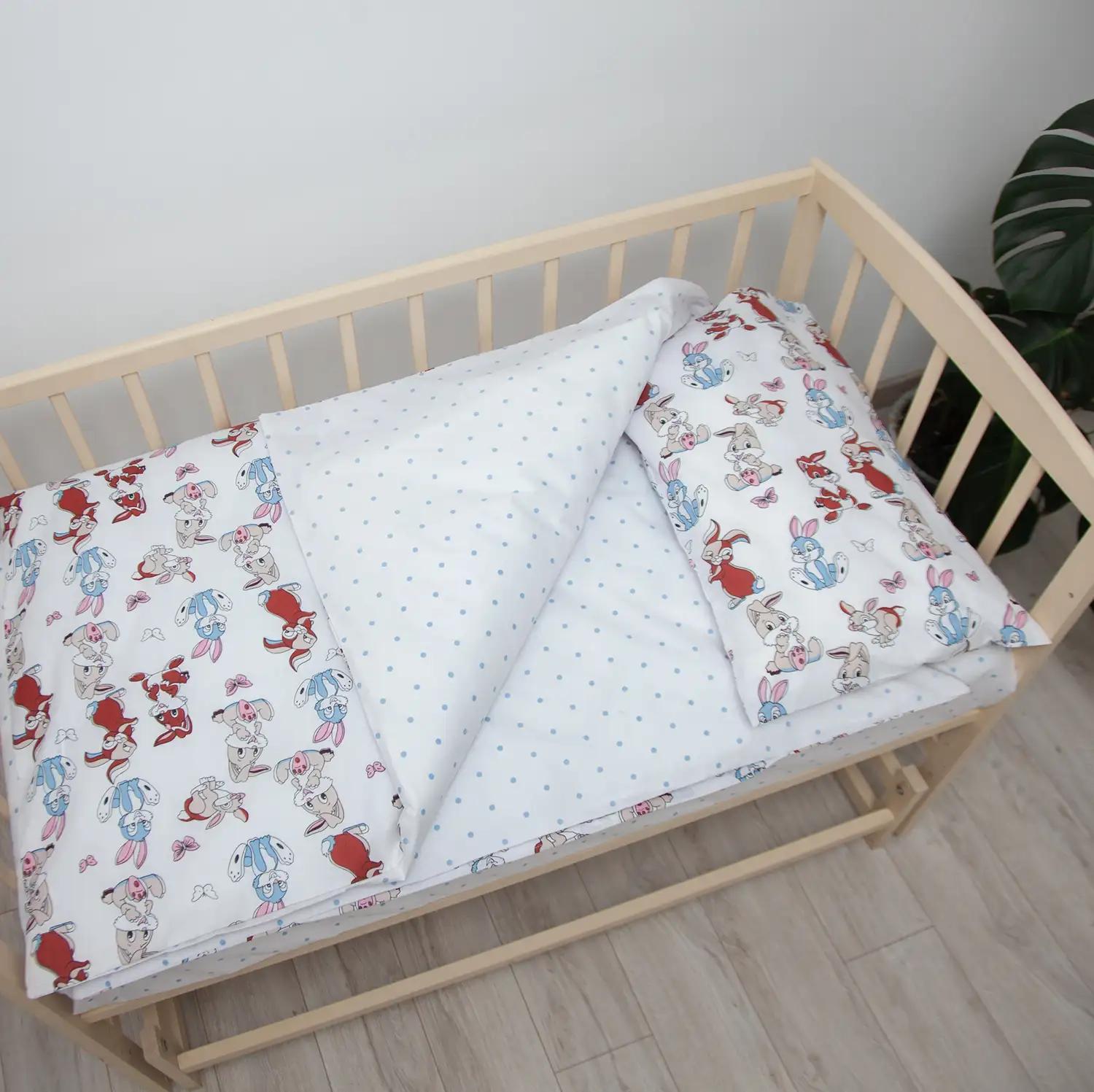 Постільна білизна "ТЕПІК" 1-3 роки Милі зайченятка, дитяча - Фото 2